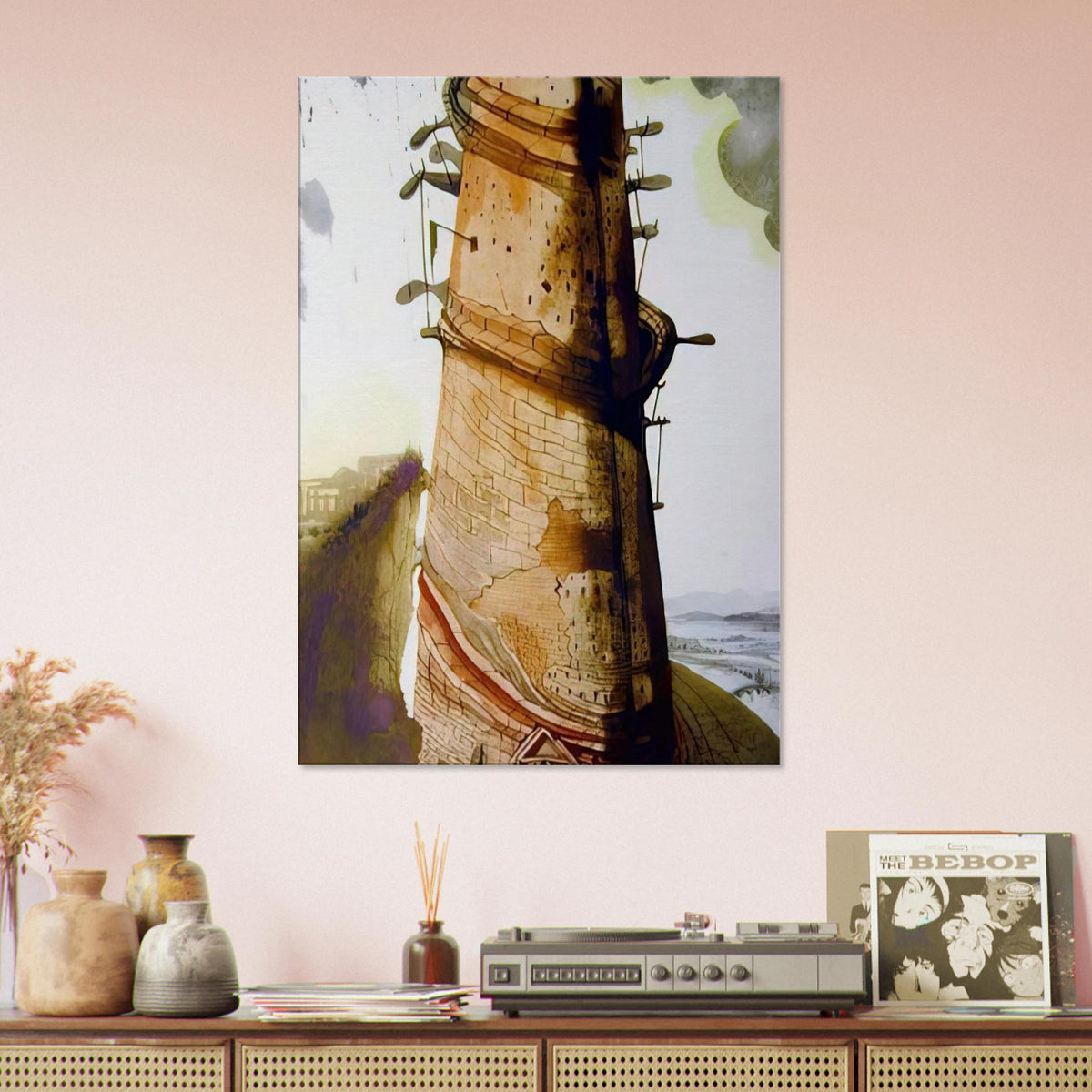 TURRIS BABEL 1967 Canvas | Salvador Dali Canvas | Salvador Dali Store