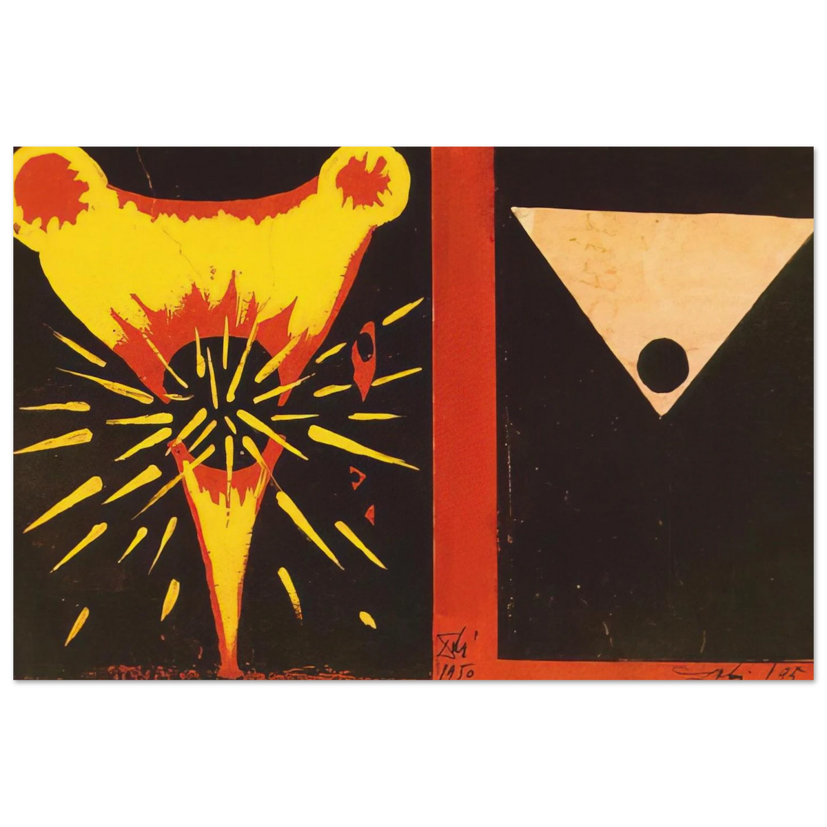 STUDY FOR CHRIST OF ST JOHN OF THE CROSS 1951 Poster | Salvador Dali Poster | Salvador Dali Store