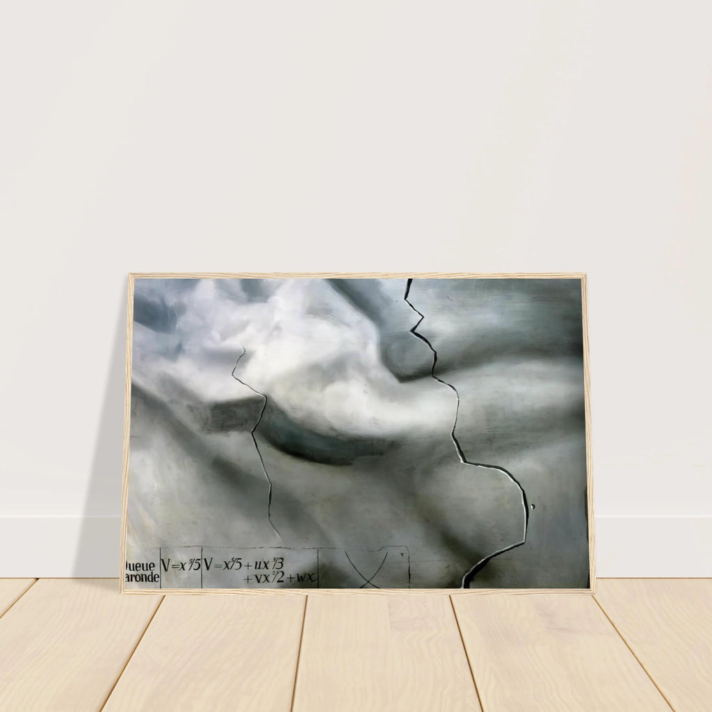 TOPOLOGICAL ABDUCTION OF EUROPE HOMAGE TO RENE THOM Framed Poster | Salvador Dali Framed Prints Wall Art | Salvador Dali Store