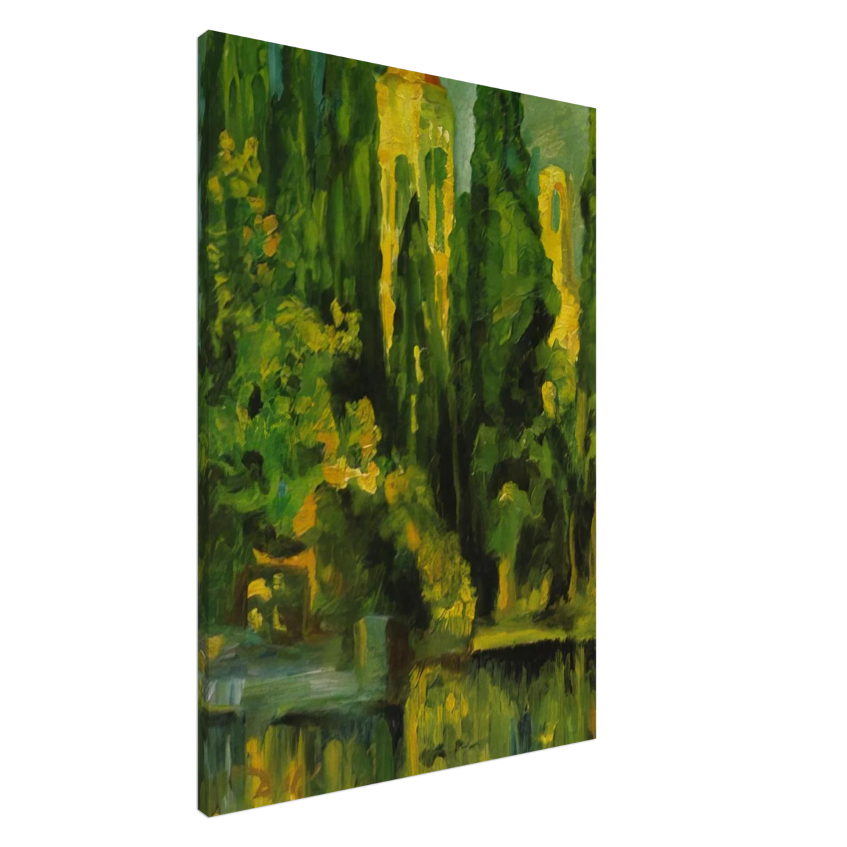 VILABERTRIN CHURCH TOWER 1919 Canvas | Salvador Dali Canvas | Salvador Dali Store
