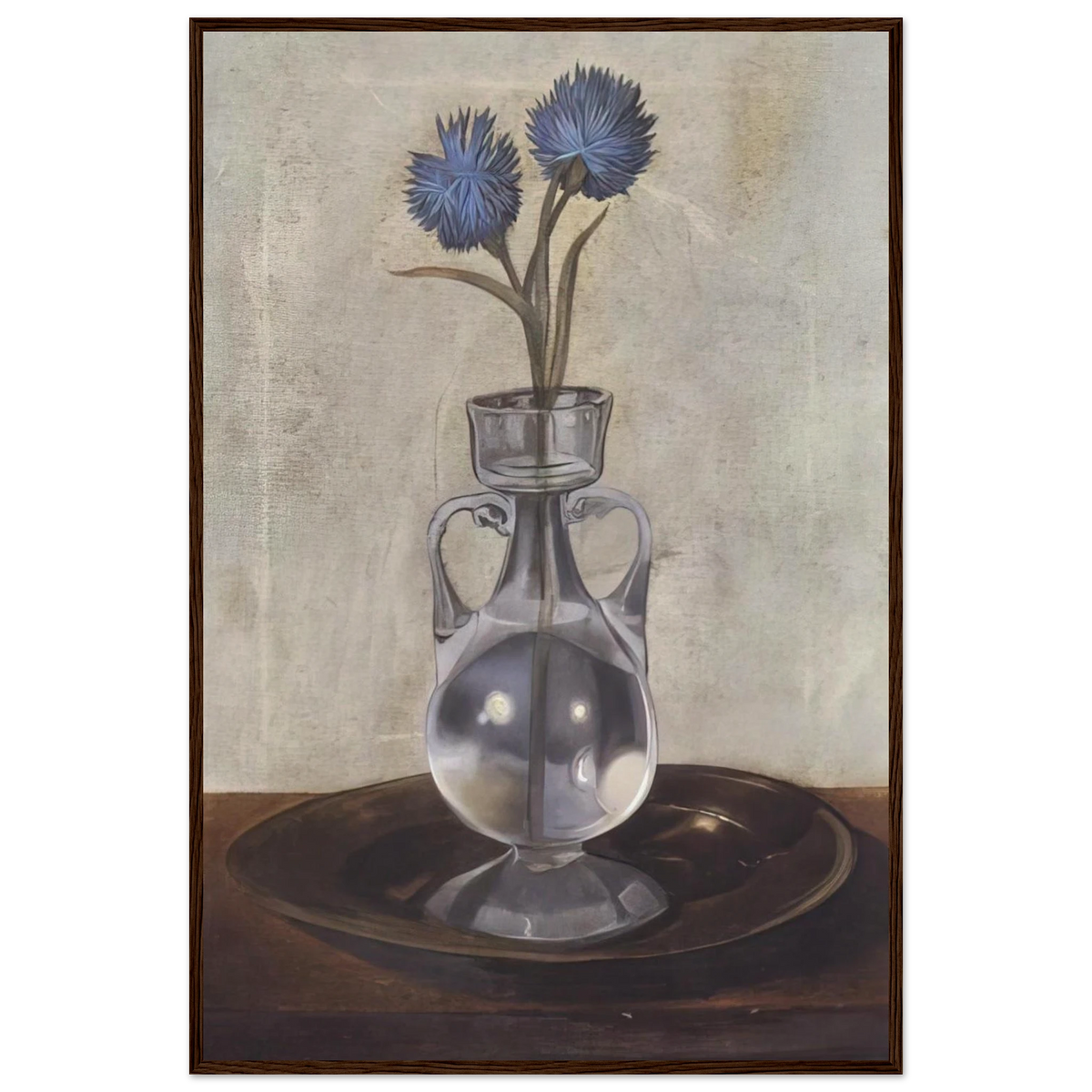 THE VASE OF CORNFLOWERS Framed Poster | Salvador Dali Framed Prints Wall Art | Salvador Dali Store