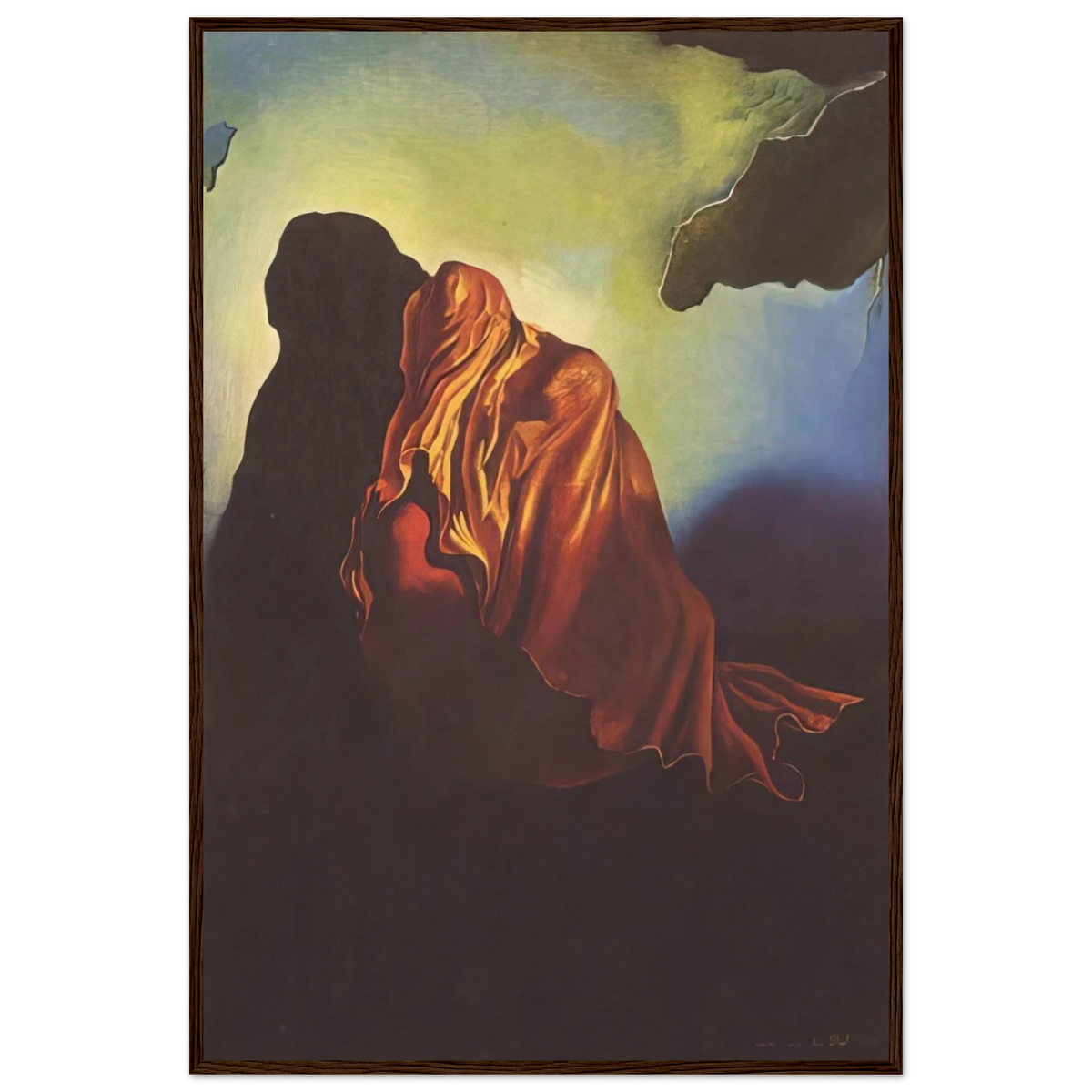 THE VEILED HEART Framed Poster | Salvador Dali Framed Prints Wall Art | Salvador Dali Store