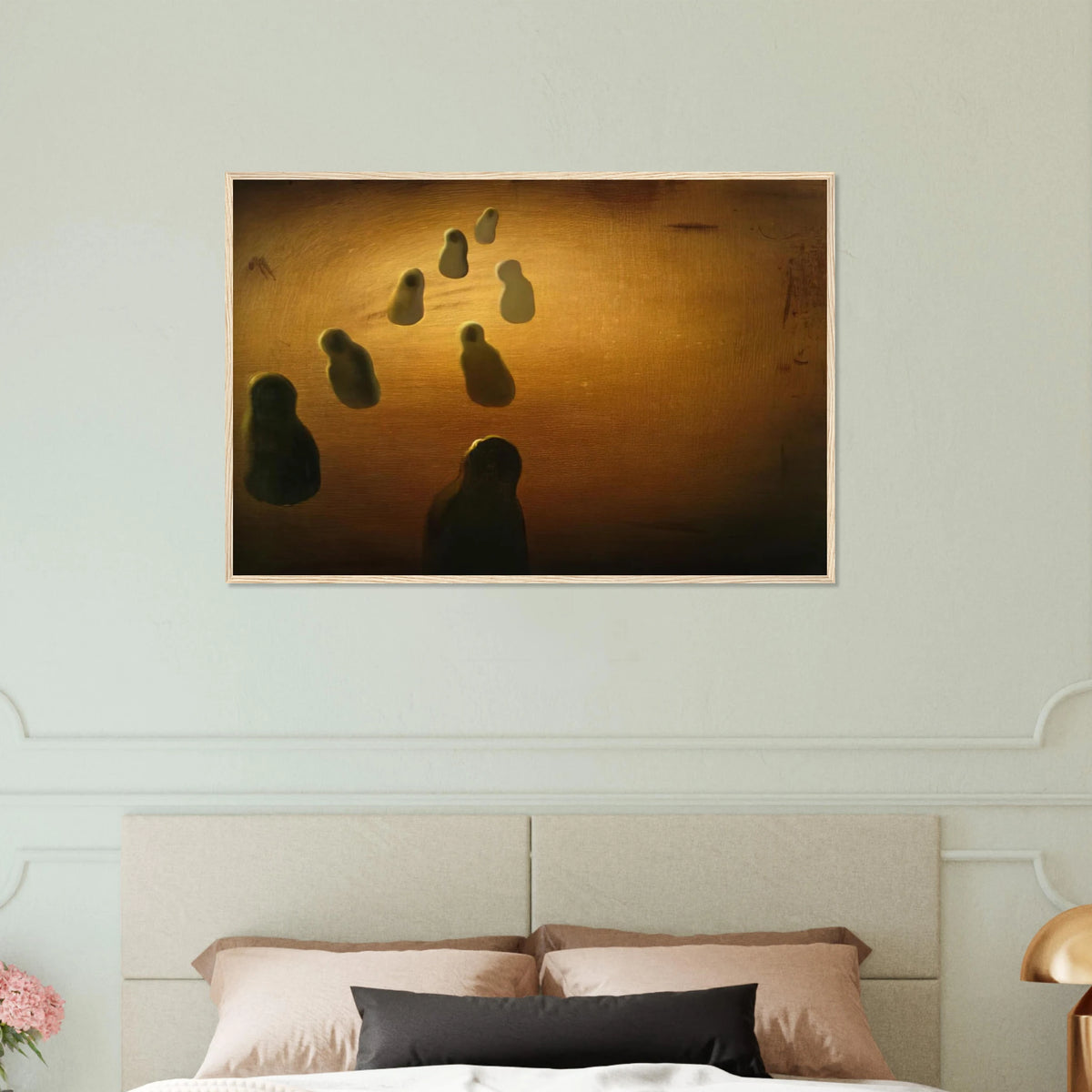 STUDY FOR DEOXYRIBONUCLEIC ACID ARABS Framed Poster | Salvador Dali Framed Prints Wall Art | Salvador Dali Store