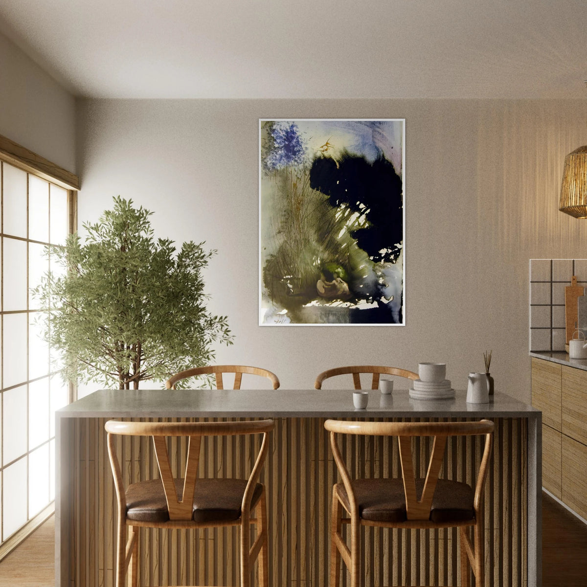 VIR ET MULIER IN PARADISO VOLUPTATIS 1967 Framed Poster | Salvador Dali Framed Prints Wall Art | Salvador Dali Store
