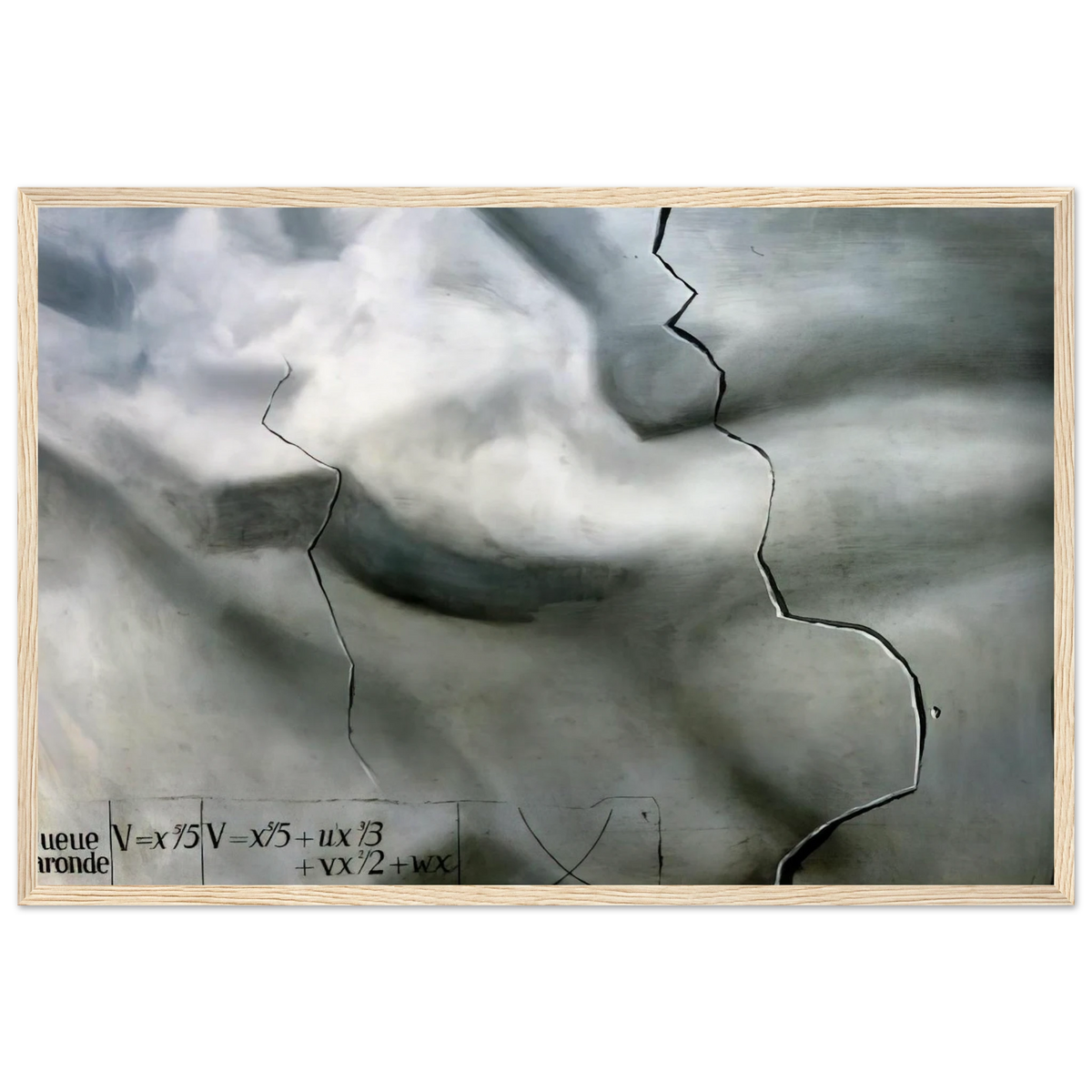 TOPOLOGICAL ABDUCTION OF EUROPE HOMAGE TO RENE THOM Framed Poster | Salvador Dali Framed Prints Wall Art | Salvador Dali Store
