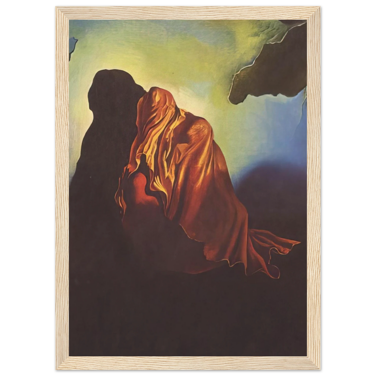 THE VEILED HEART Framed Poster | Salvador Dali Framed Prints Wall Art | Salvador Dali Store