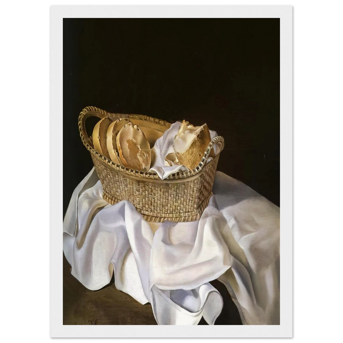 THE BASKET OF BREAD Framed Poster | Salvador Dali Framed Prints Wall Art | Salvador Dali Store