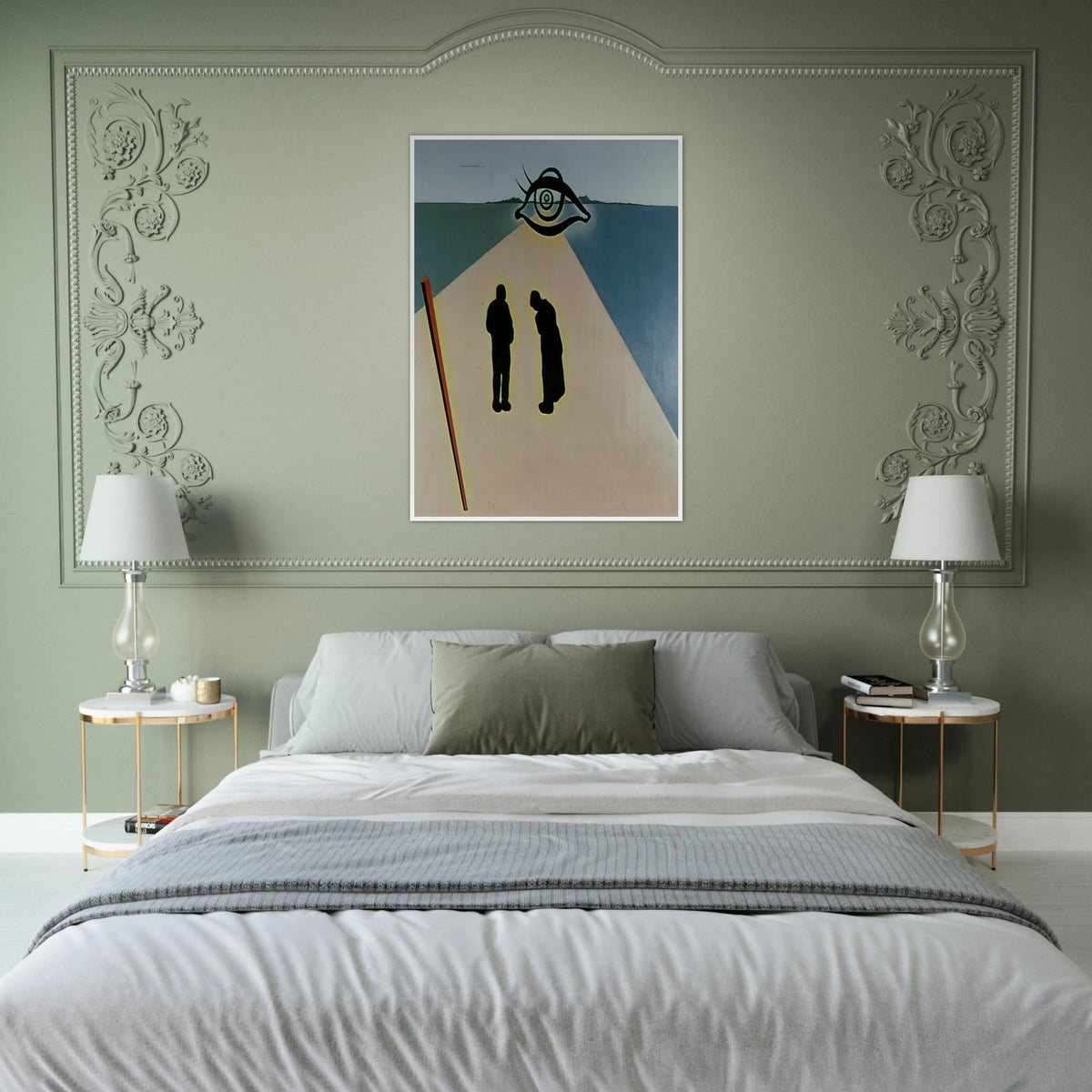 THE EYE OF THE ANGELUS Framed Poster | Salvador Dali Framed Prints Wall Art | Salvador Dali Store