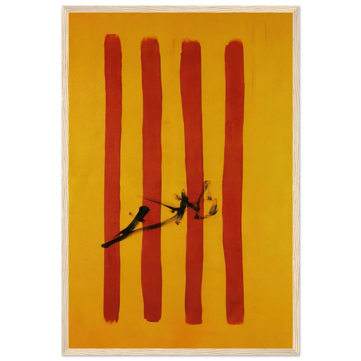 THE DALINIAN SENYERA CATALONIAN NATIONAL FLAG Framed Poster | Salvador Dali Framed Prints Wall Art | Salvador Dali Store