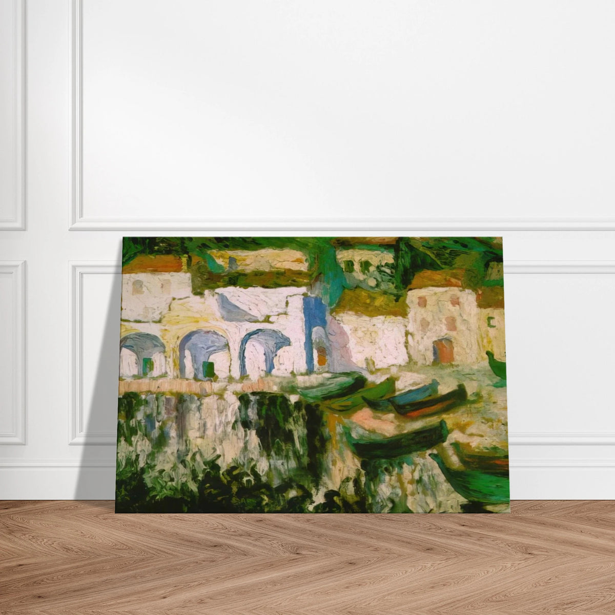 VIEW OF PORTDOGUE PORT ALUGER Canvas | Salvador Dali Canvas | Salvador Dali Store
