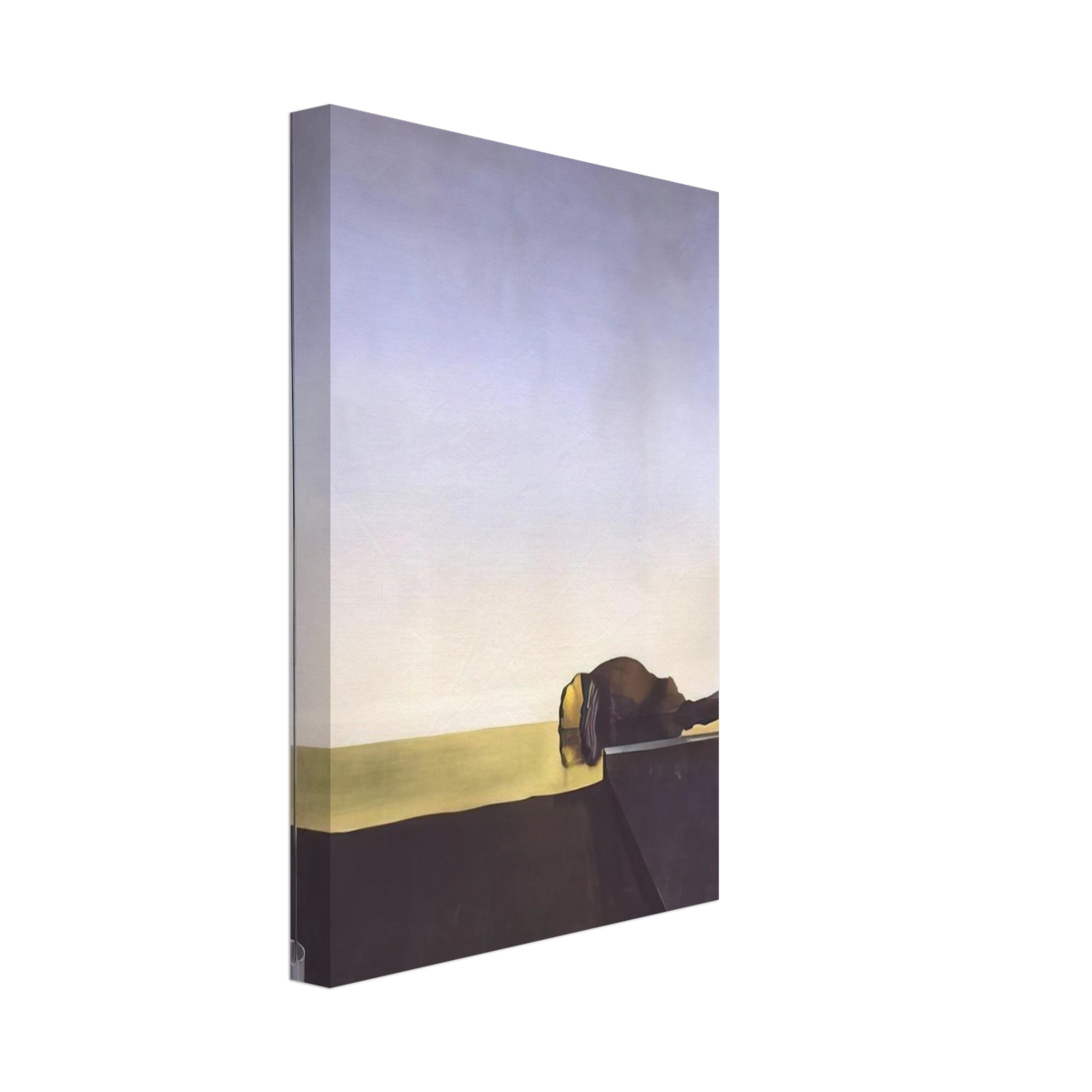 THE TRUE PAINTING OF THE ISLE OF THE DEAD BY ARNOLD B%C3%B6CKLIN AT THE HOUR OF THE ANGELUS Canvas | Salvador Dali Canvas | Salvador Dali Store