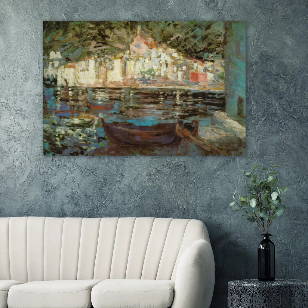 VIEW OF CADAQUES FROM PLAYA POAL Poster | Salvador Dali Poster | Salvador Dali Store