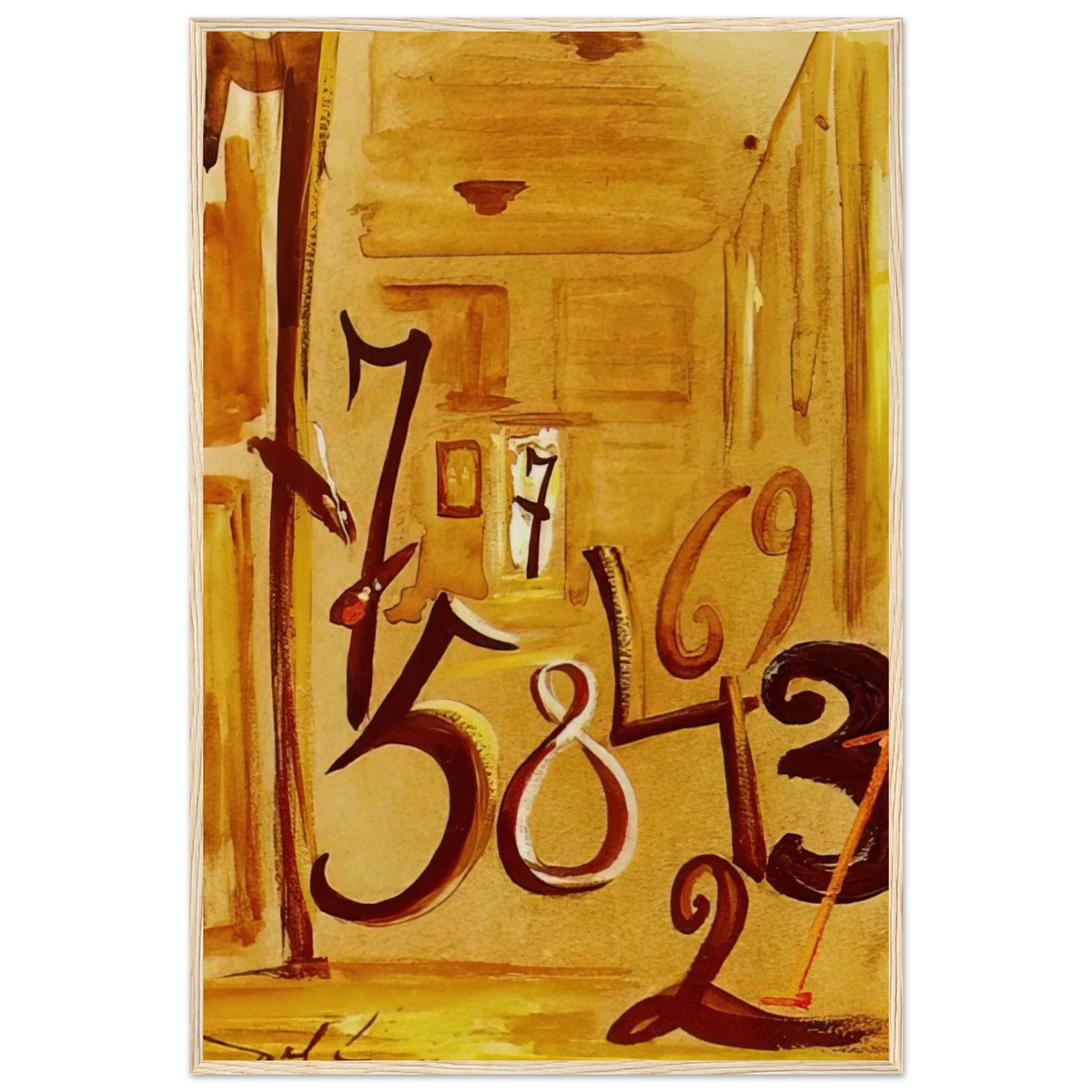 THE MAIDS IN WAITING LAS MENINAS Framed Poster | Salvador Dali Framed Prints Wall Art | Salvador Dali Store