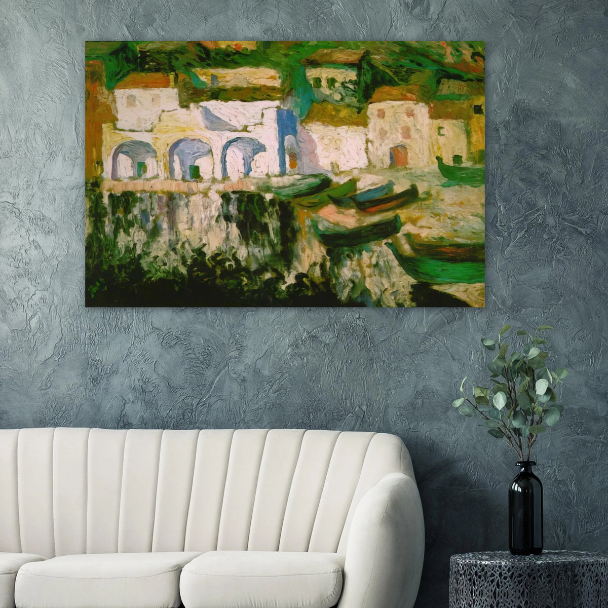 VIEW OF PORTDOGUE PORT ALUGER Poster | Salvador Dali Poster | Salvador Dali Store