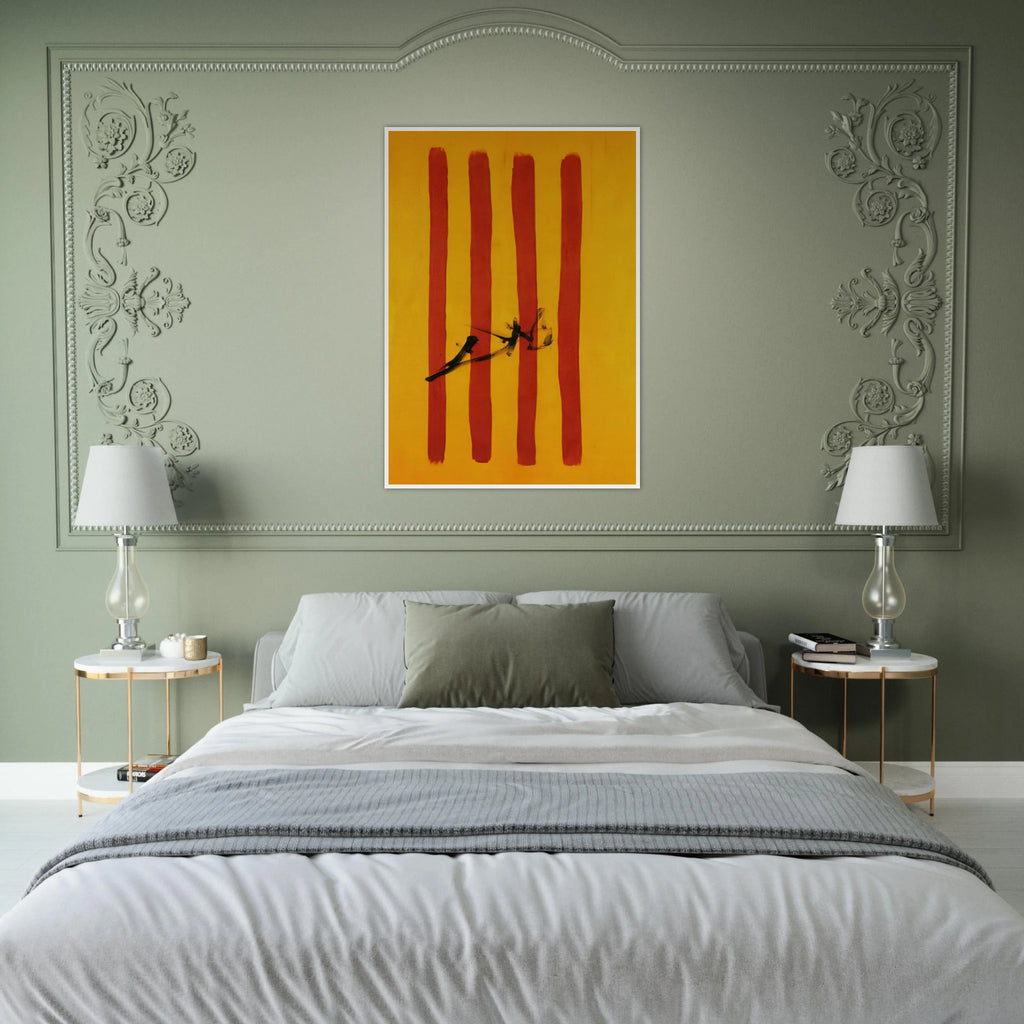 THE DALINIAN SENYERA CATALONIAN NATIONAL FLAG Framed Poster | Salvador Dali Framed Prints Wall Art | Salvador Dali Store