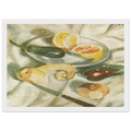 STILL LIFE WITH AUBERGINES Framed Poster | Salvador Dali Framed Prints Wall Art | Salvador Dali Store