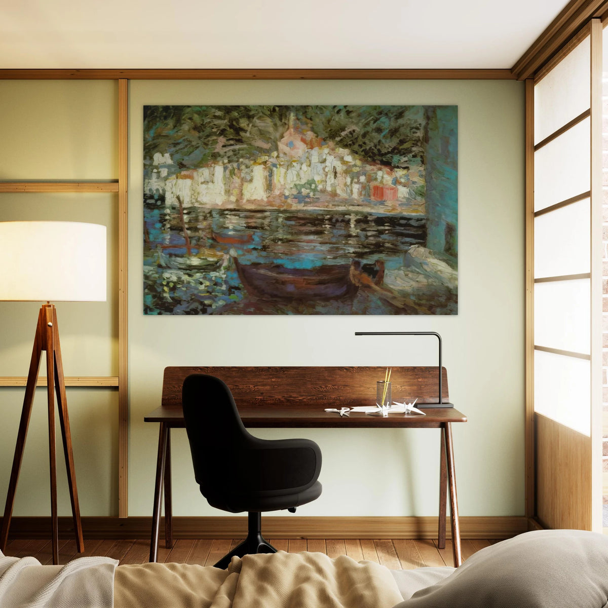 VIEW OF CADAQUES FROM PLAYA POAL Poster | Salvador Dali Poster | Salvador Dali Store