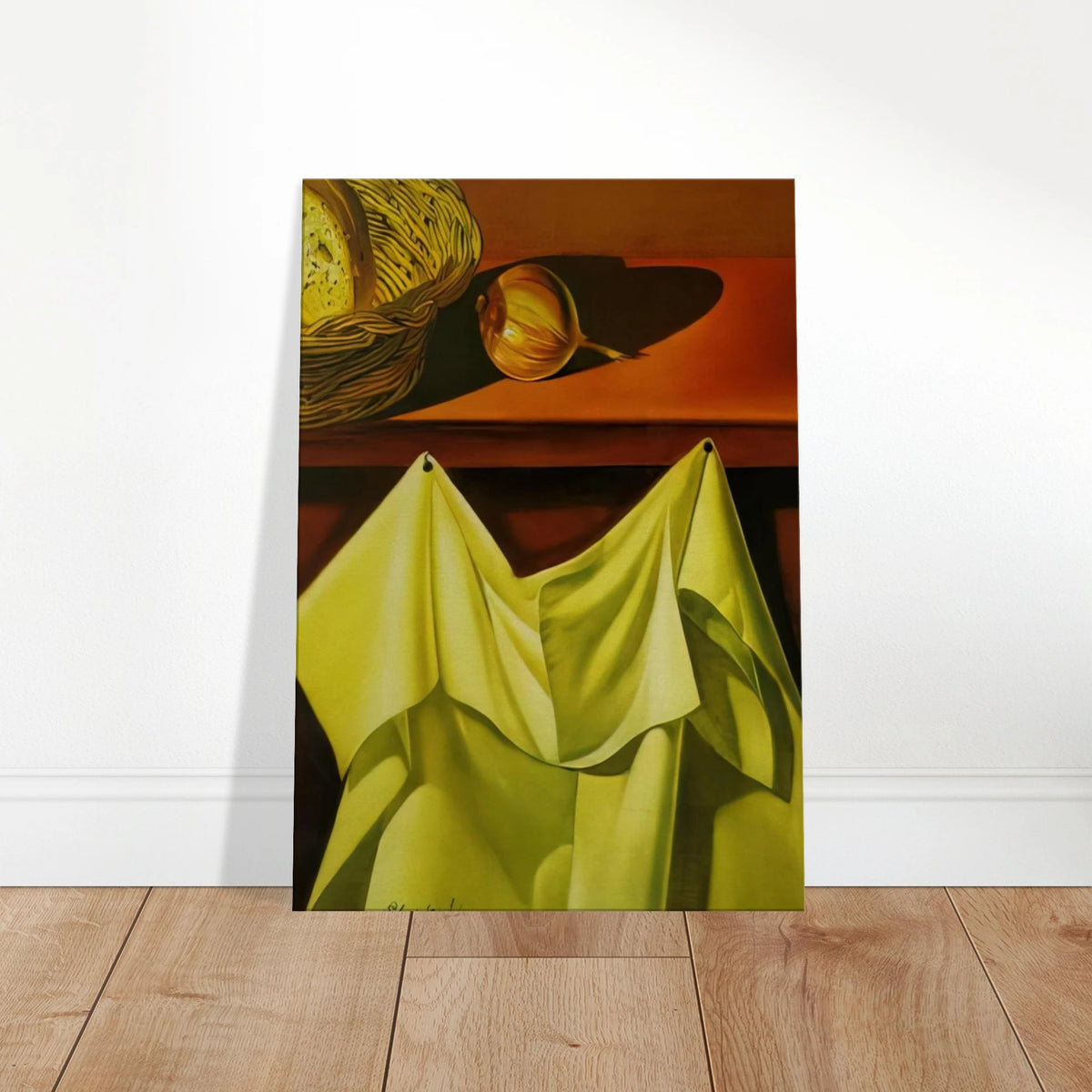 UNTITLED STILL LIFE WITH WHITE CLOTH Canvas | Salvador Dali Canvas | Salvador Dali Store