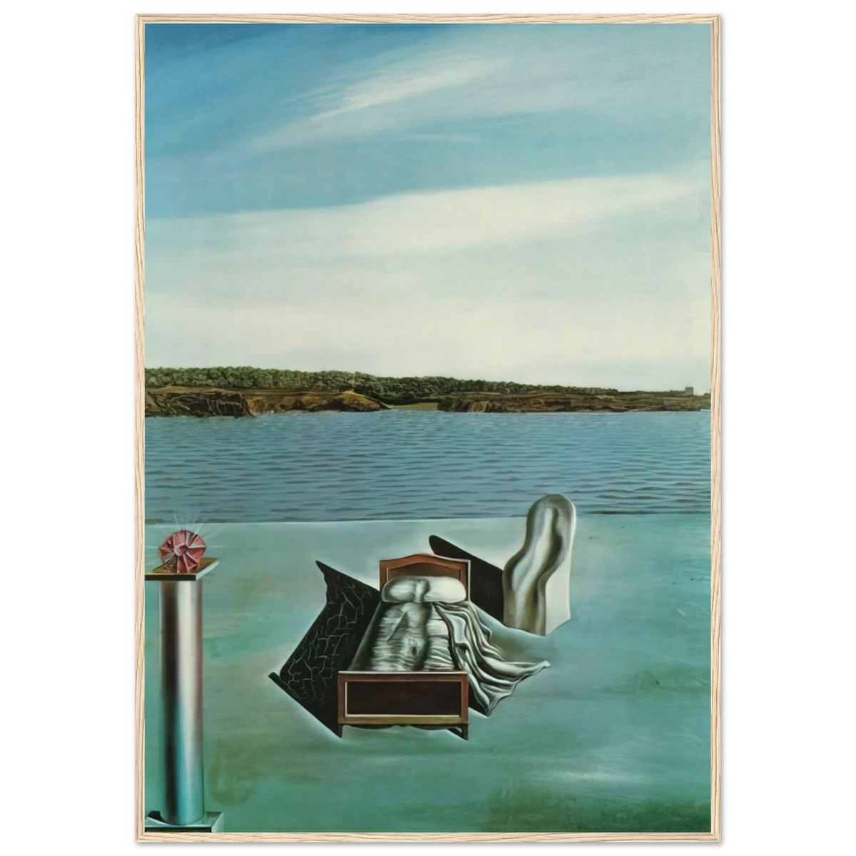 SURREALIST COMPOSITION WITH INVISIBLE FIGURES Framed Poster | Salvador Dali Framed Prints Wall Art | Salvador Dali Store