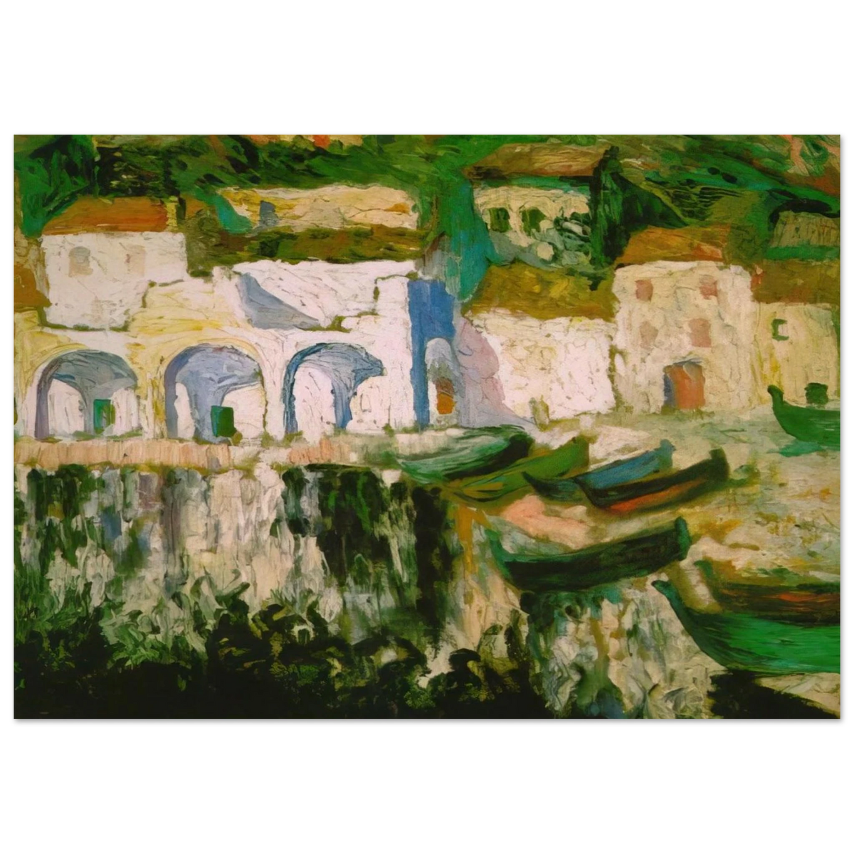 VIEW OF PORTDOGUE PORT ALUGER Poster | Salvador Dali Poster | Salvador Dali Store
