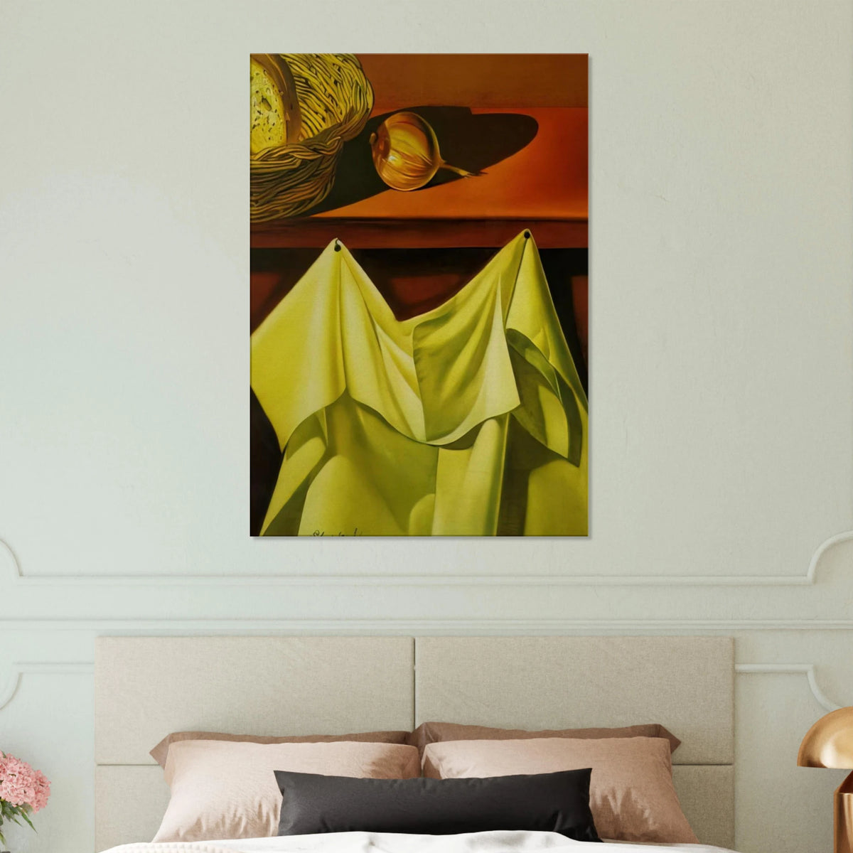 UNTITLED STILL LIFE WITH WHITE CLOTH Canvas | Salvador Dali Canvas | Salvador Dali Store