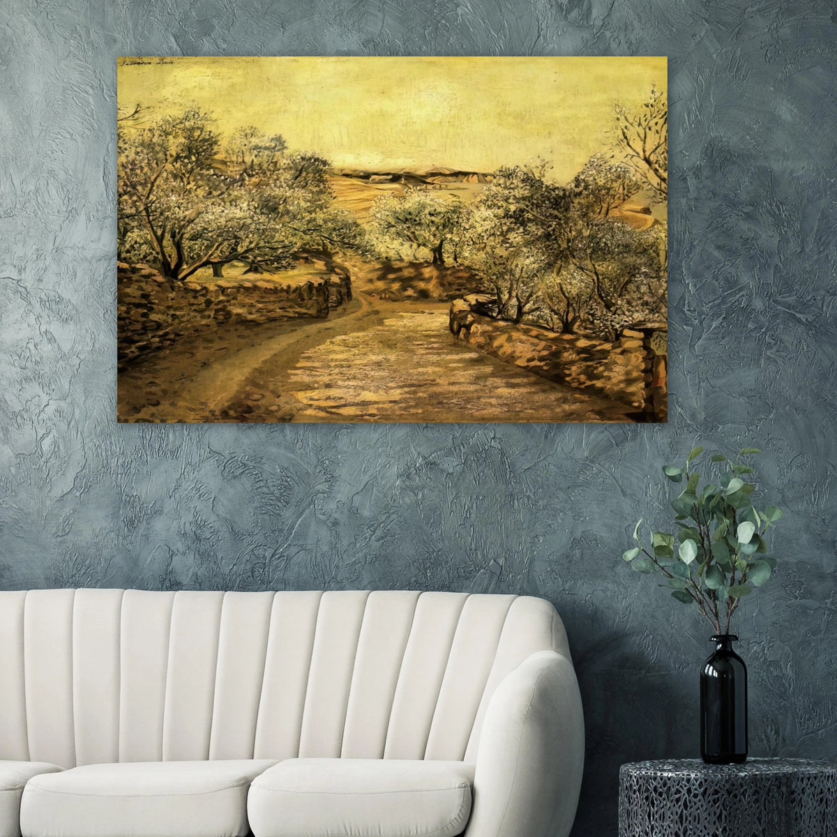 THE LANE TO PORT LLIGAT WITH VIEW OF CAP CREUS Poster | Salvador Dali Poster | Salvador Dali Store
