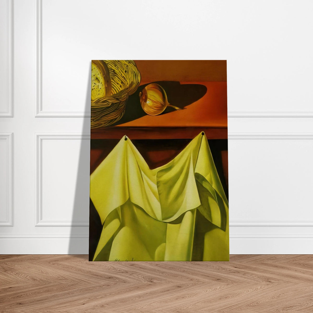 UNTITLED STILL LIFE WITH WHITE CLOTH Canvas | Salvador Dali Canvas | Salvador Dali Store