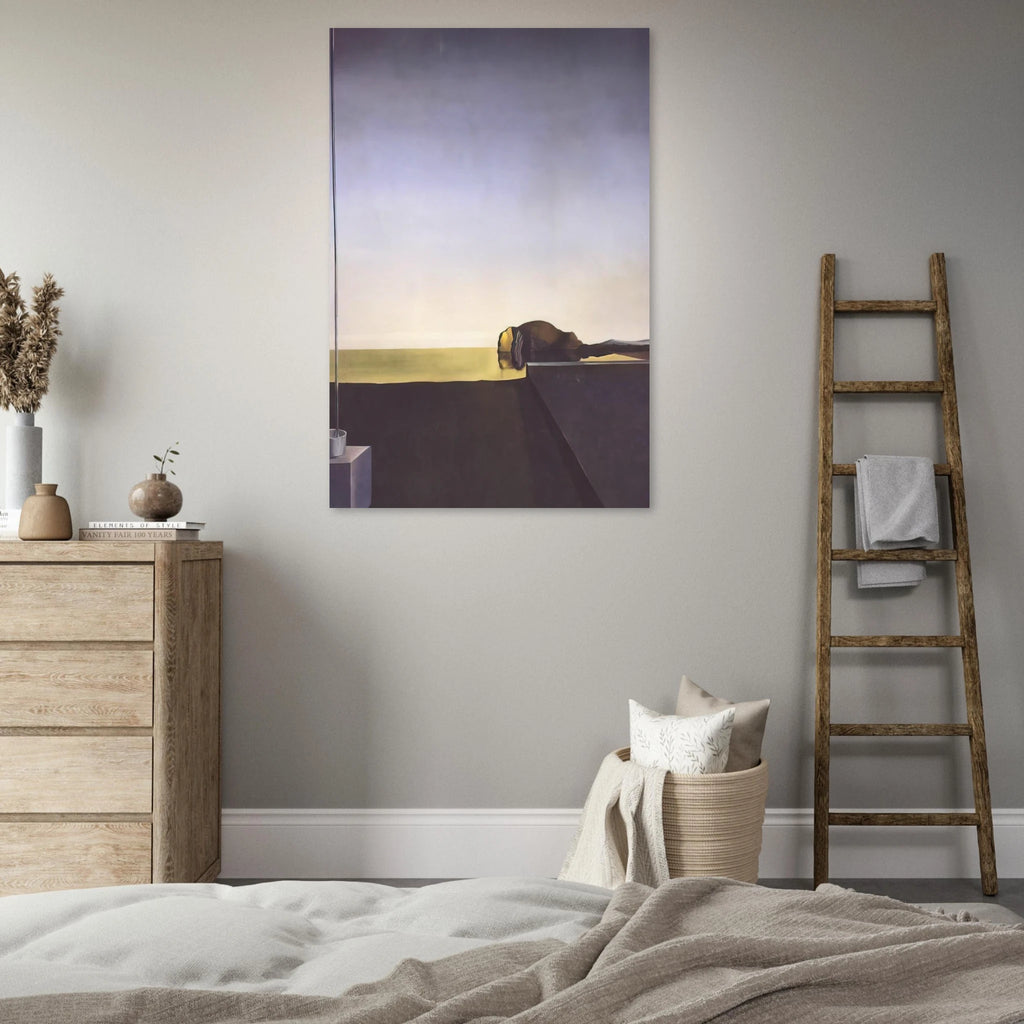 THE TRUE PAINTING OF THE ISLE OF THE DEAD BY ARNOLD B%C3%B6CKLIN AT THE HOUR OF THE ANGELUS Poster | Salvador Dali Poster | Salvador Dali Store