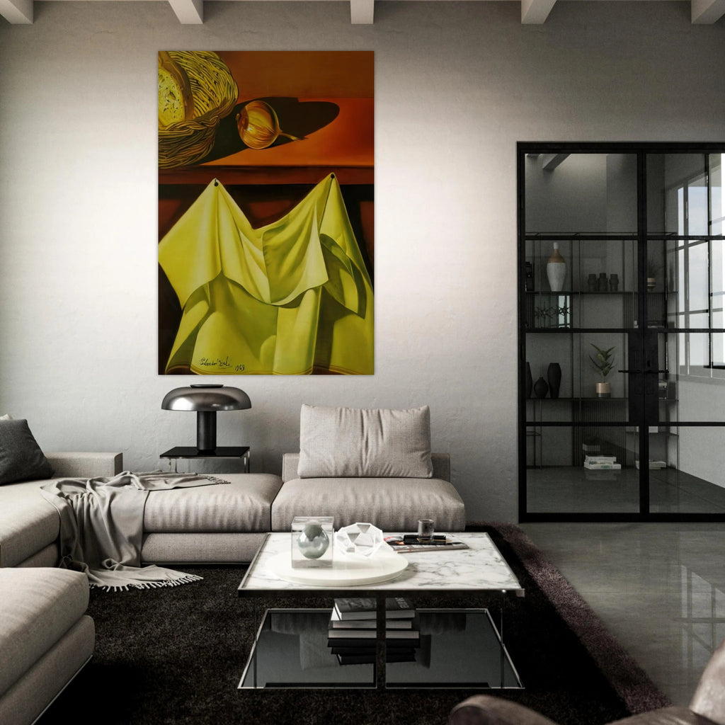 UNTITLED STILL LIFE WITH WHITE CLOTH Poster | Salvador Dali Poster | Salvador Dali Store