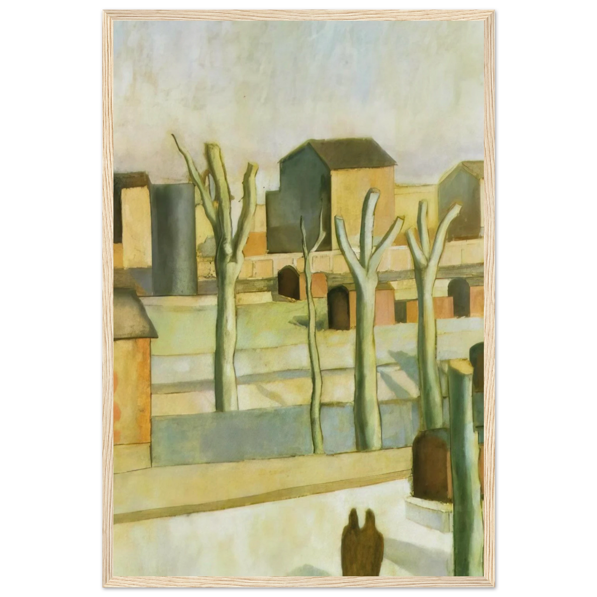 THE STATION AT FIGUERAS Framed Poster | Salvador Dali Framed Prints Wall Art | Salvador Dali Store