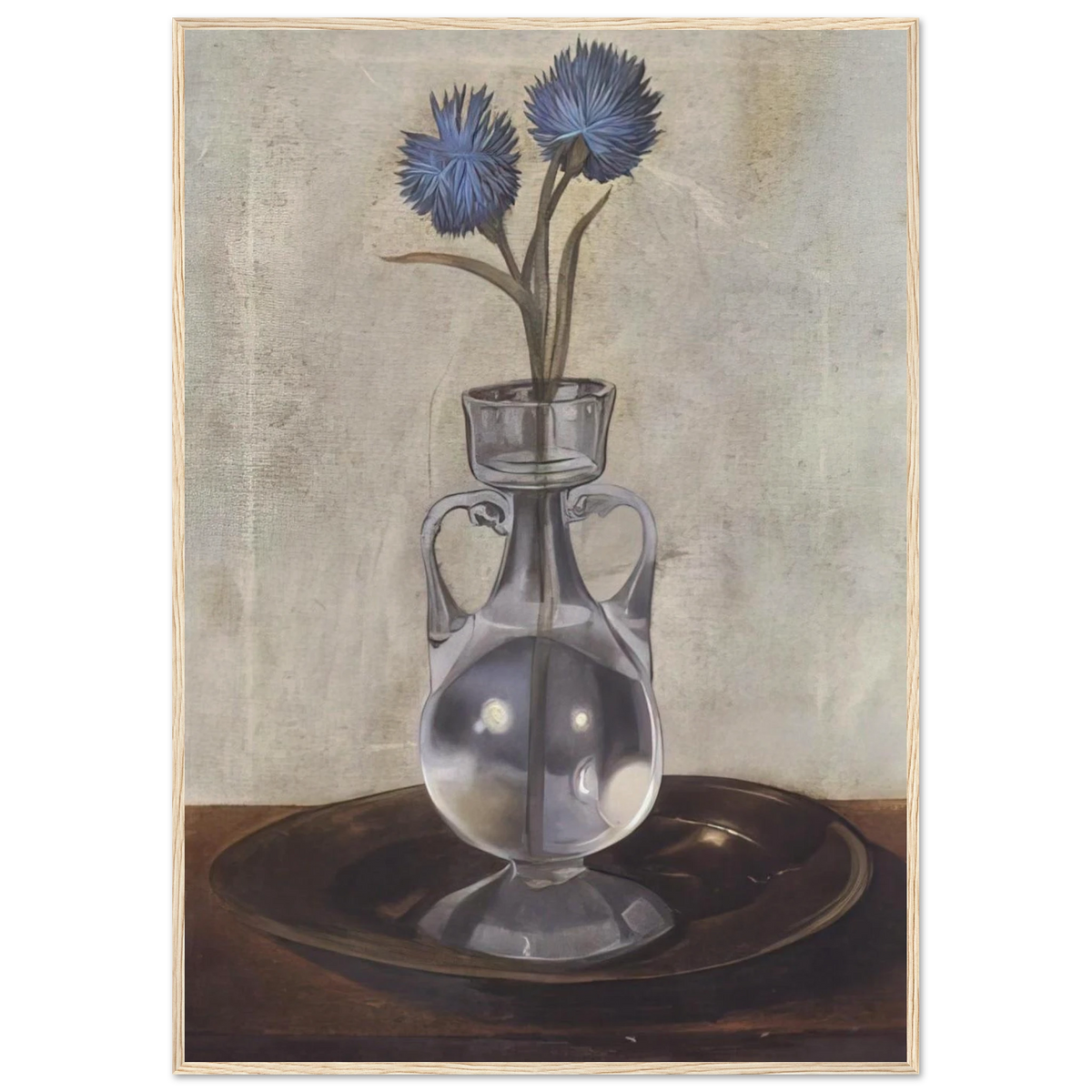 THE VASE OF CORNFLOWERS Framed Poster | Salvador Dali Framed Prints Wall Art | Salvador Dali Store