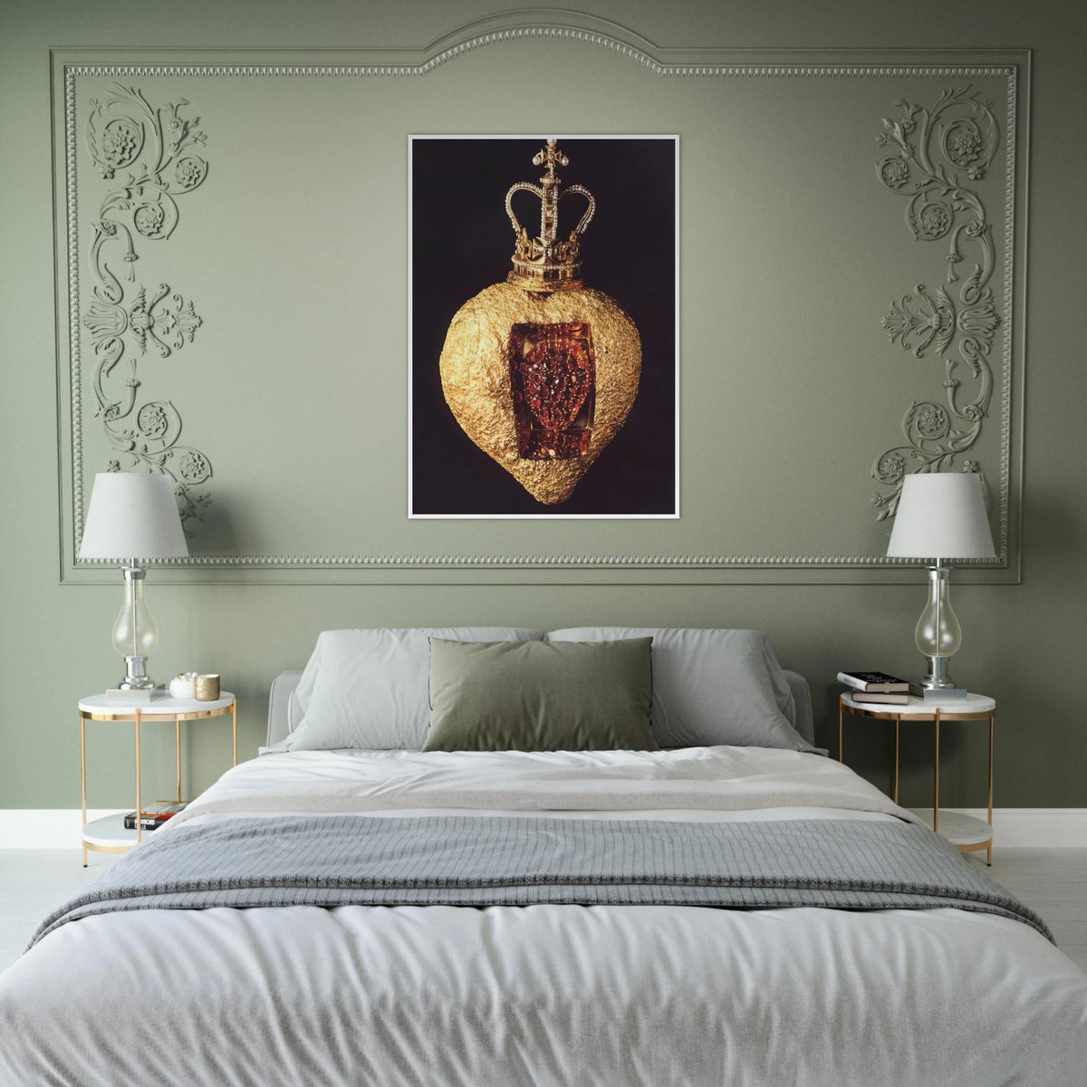 THE ROYAL HEART Framed Poster | Salvador Dali Framed Prints Wall Art | Salvador Dali Store