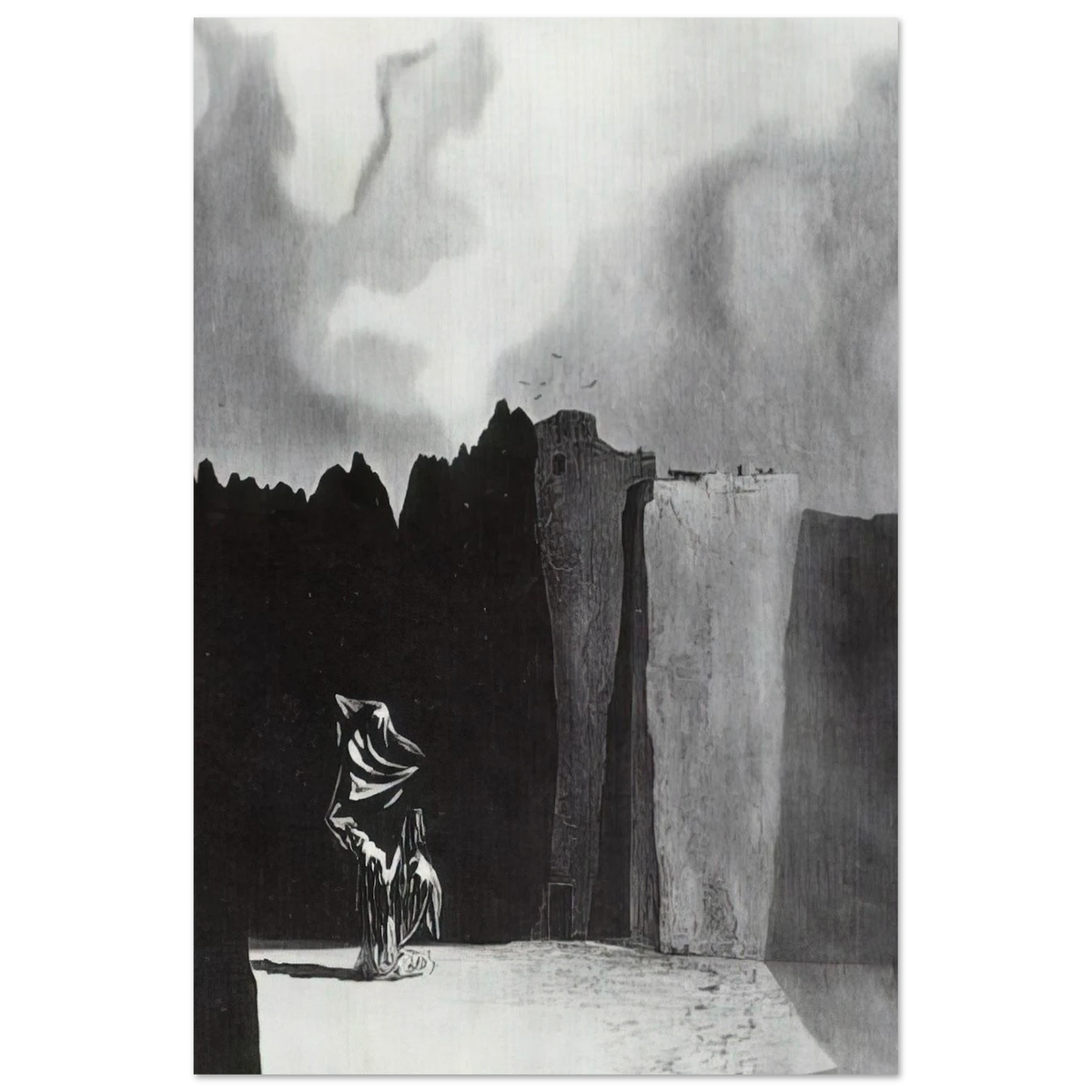WEST SIDE OF THE ISLE OF THE DEAD Poster | Salvador Dali Poster | Salvador Dali Store