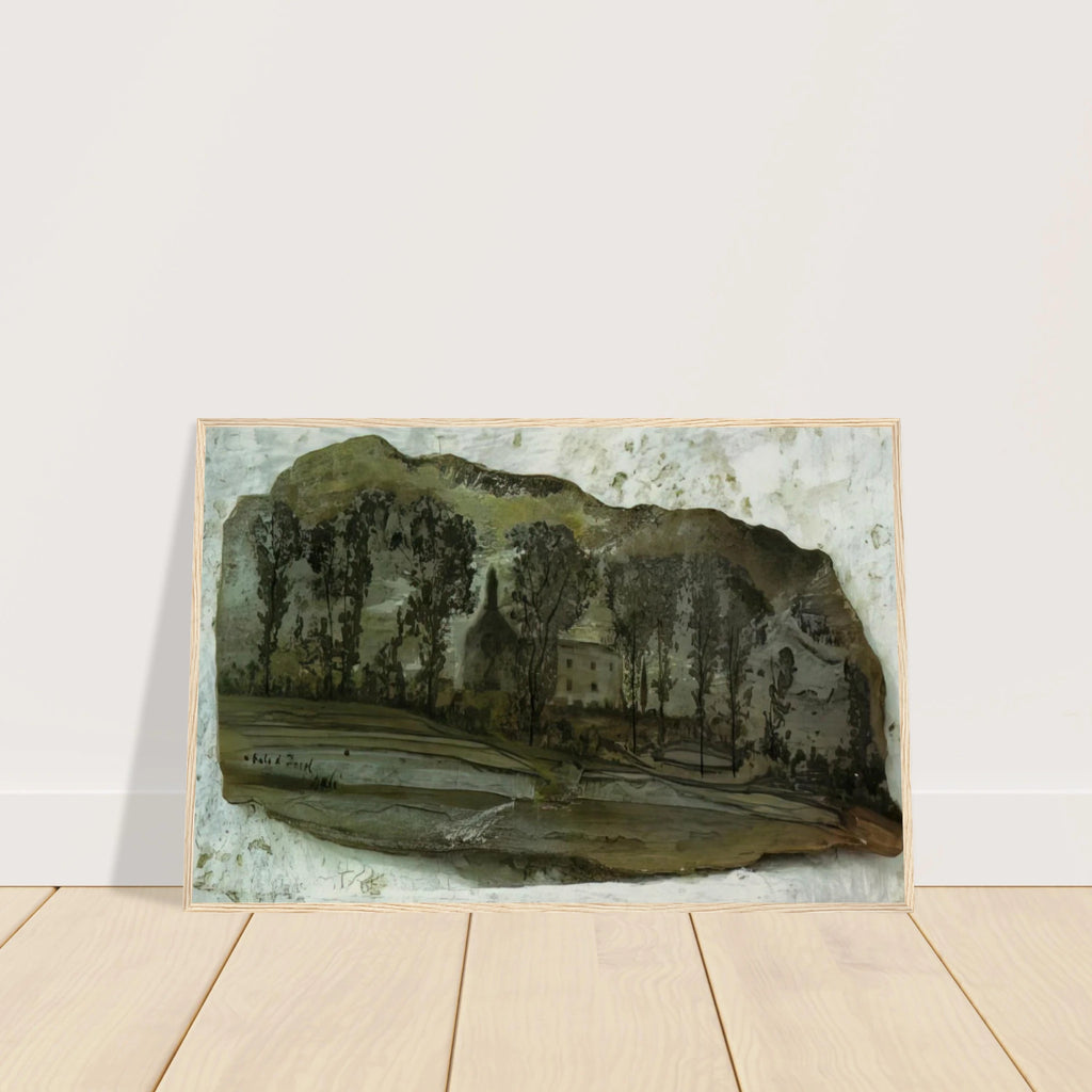 VIEW OF PUBOL Framed Poster | Salvador Dali Framed Prints Wall Art | Salvador Dali Store
