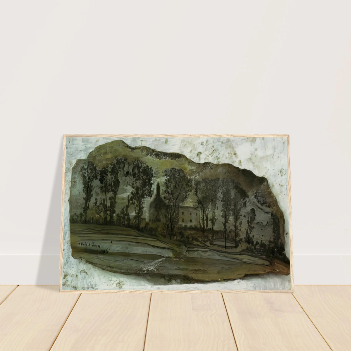 VIEW OF PUBOL Framed Poster | Salvador Dali Framed Prints Wall Art | Salvador Dali Store