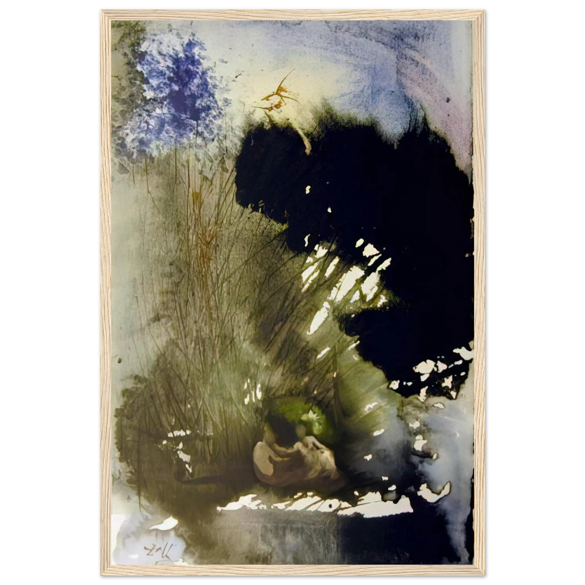 VIR ET MULIER IN PARADISO VOLUPTATIS 1967 Framed Poster | Salvador Dali Framed Prints Wall Art | Salvador Dali Store
