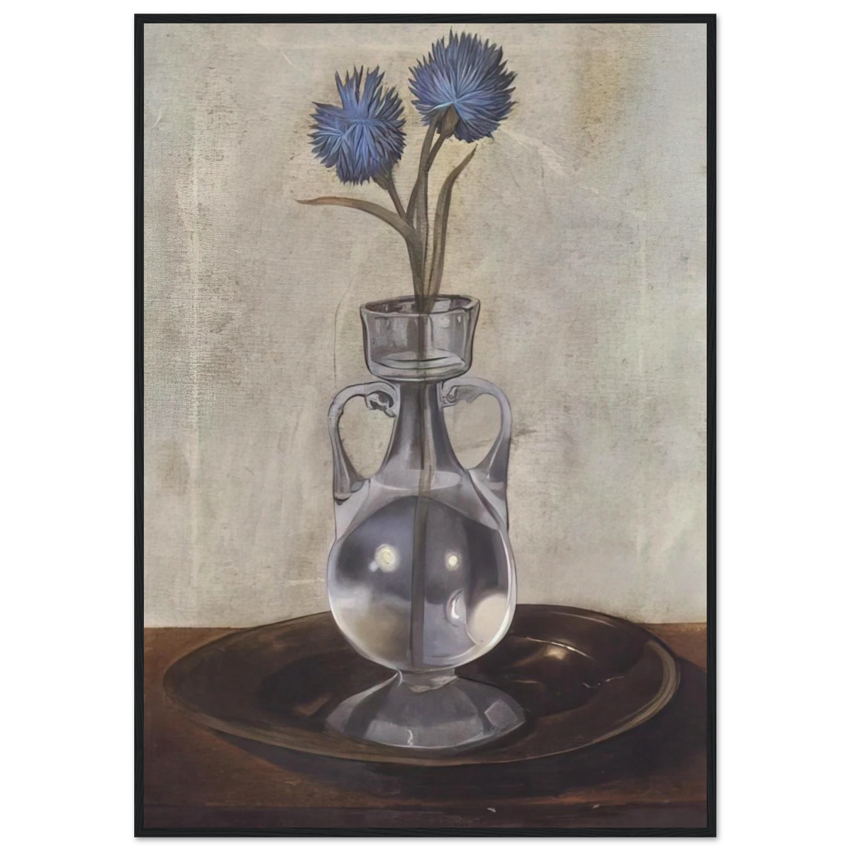 THE VASE OF CORNFLOWERS Framed Poster | Salvador Dali Framed Prints Wall Art | Salvador Dali Store