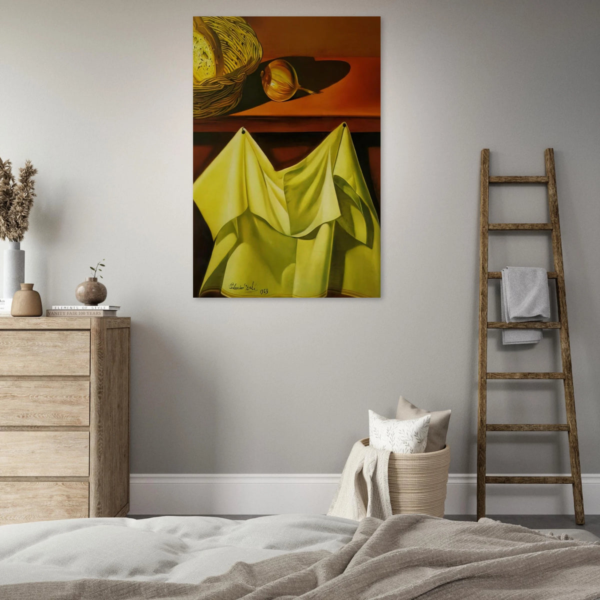 UNTITLED STILL LIFE WITH WHITE CLOTH Poster | Salvador Dali Poster | Salvador Dali Store