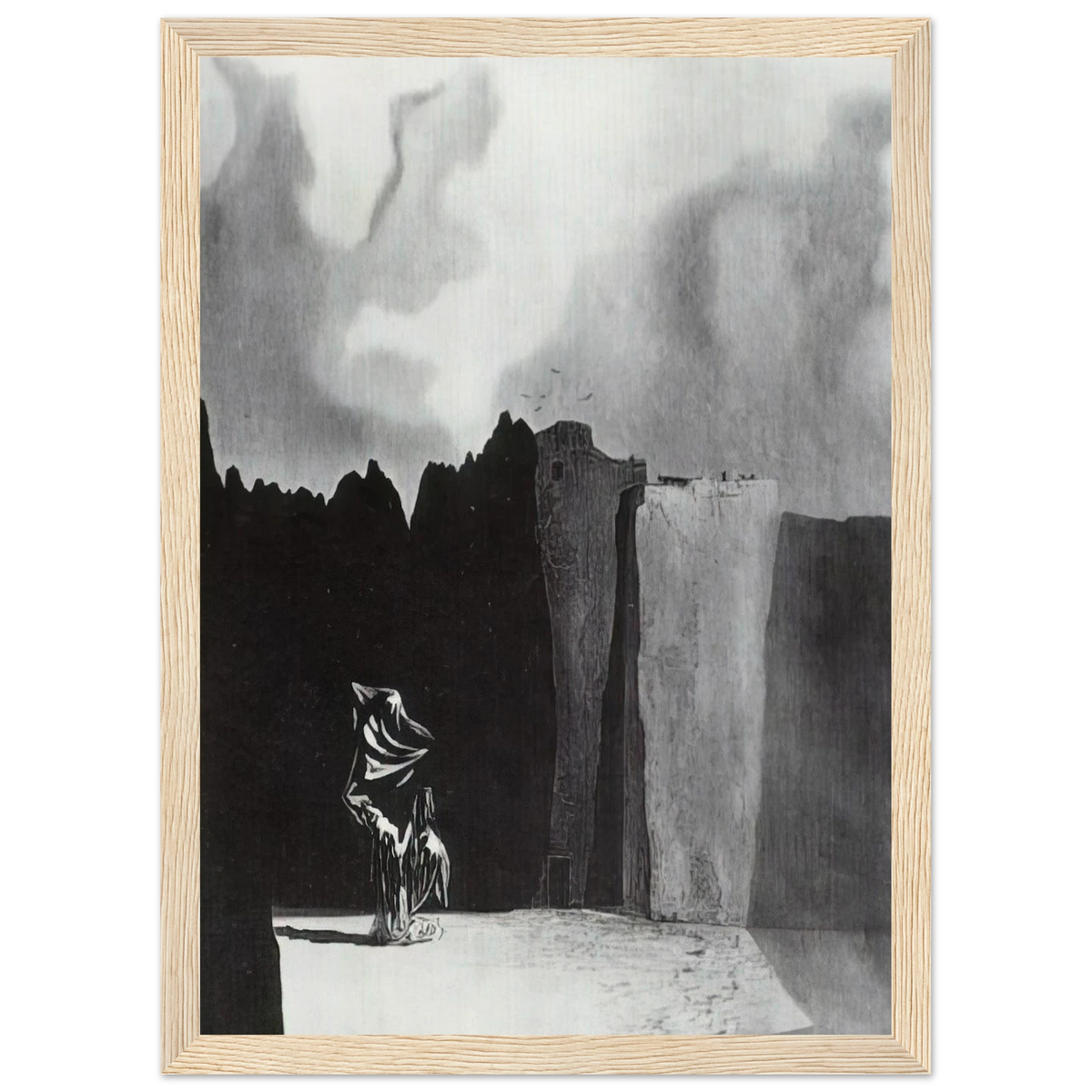 WEST SIDE OF THE ISLE OF THE DEAD Framed Poster | Salvador Dali Framed Prints Wall Art | Salvador Dali Store
