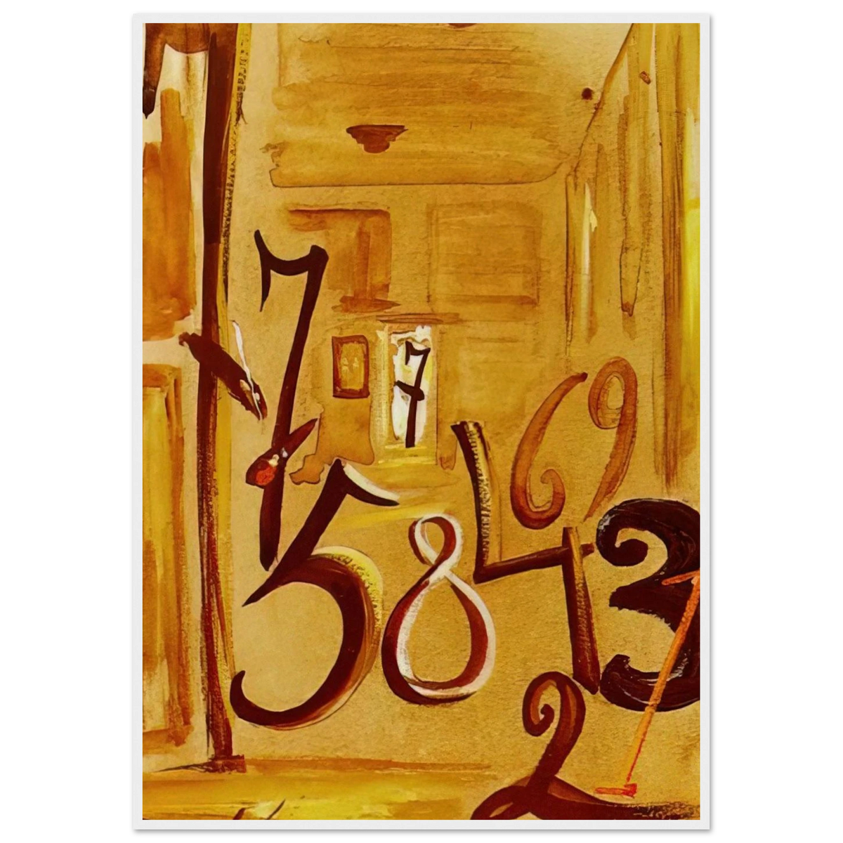 THE MAIDS IN WAITING LAS MENINAS Framed Poster | Salvador Dali Framed Prints Wall Art | Salvador Dali Store