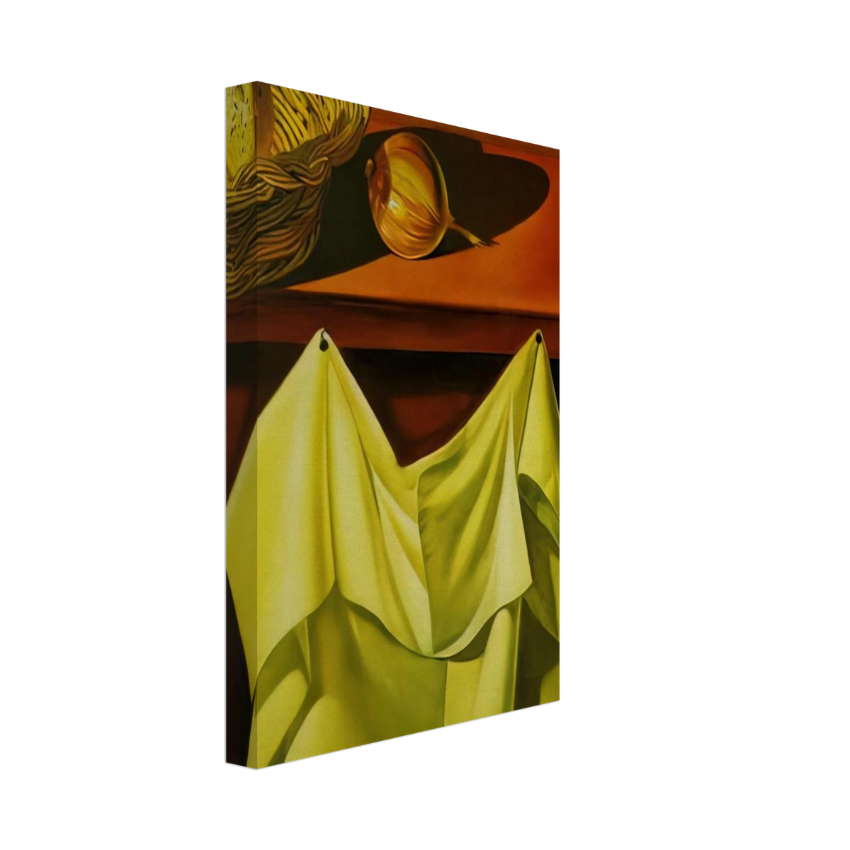 UNTITLED STILL LIFE WITH WHITE CLOTH Canvas | Salvador Dali Canvas | Salvador Dali Store