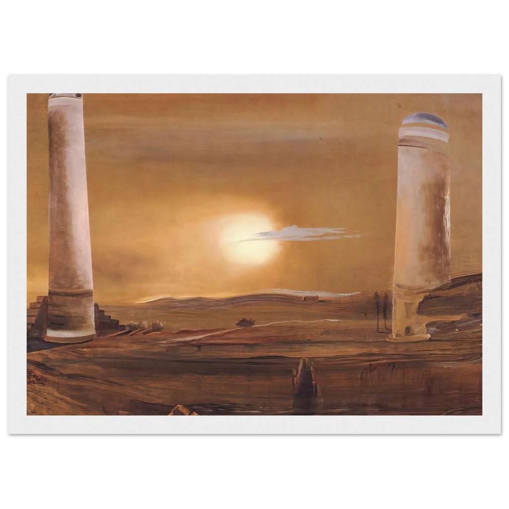 THE TOWERS Framed Poster | Salvador Dali Framed Prints Wall Art | Salvador Dali Store