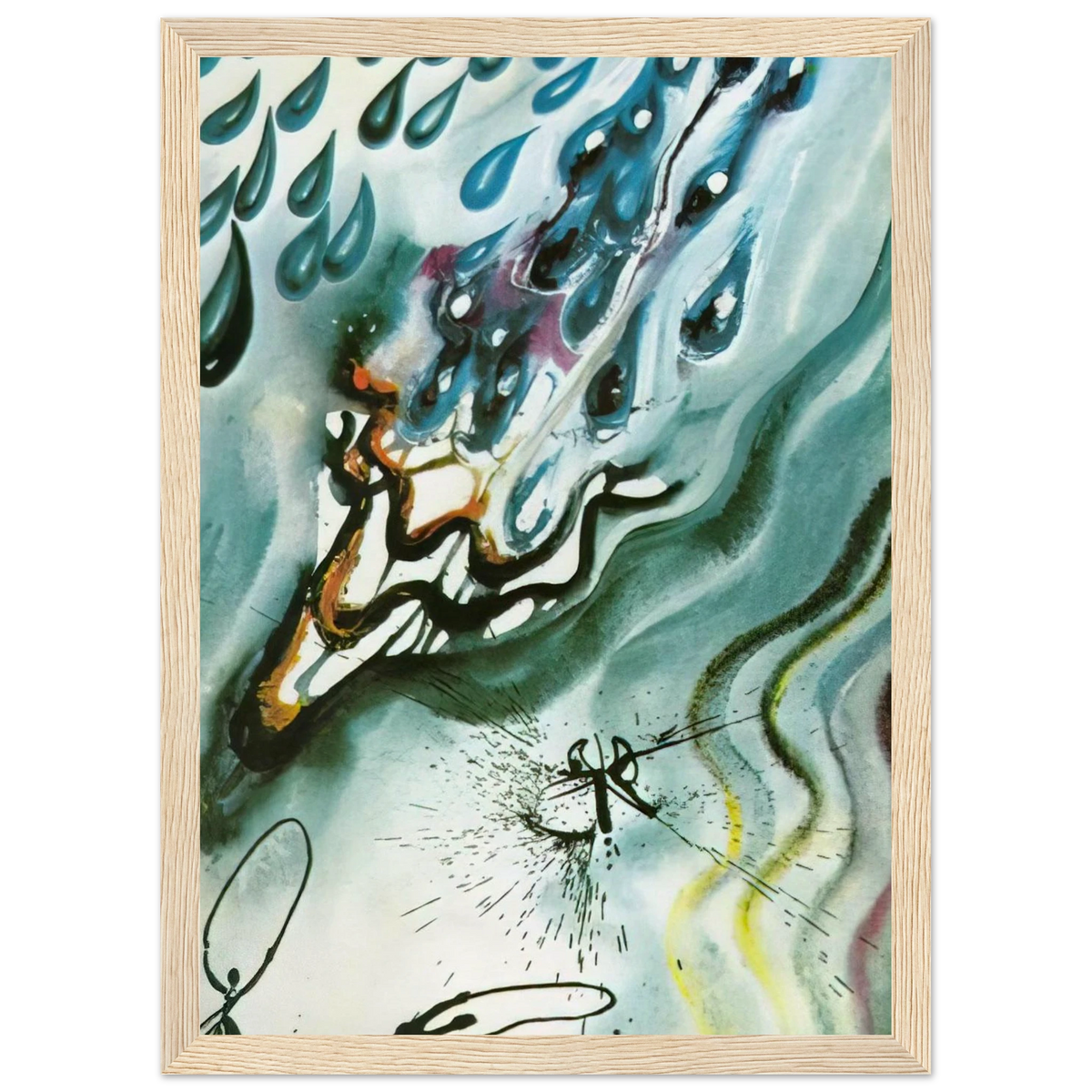 THE POOL OF TEARS Framed Poster | Salvador Dali Framed Prints Wall Art | Salvador Dali Store