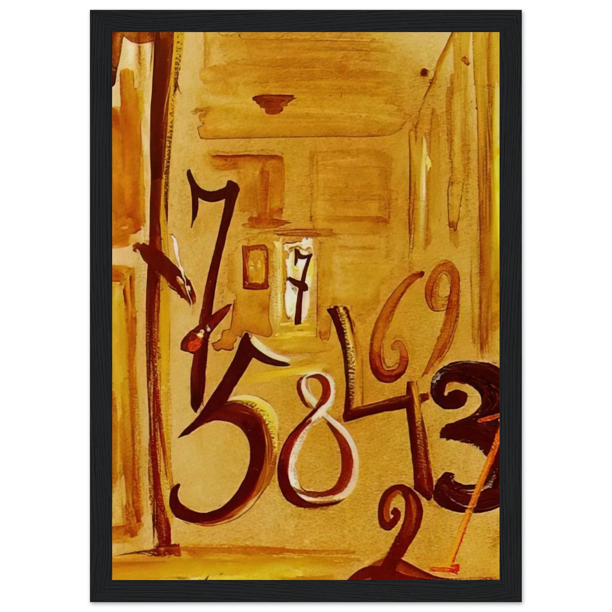 THE MAIDS IN WAITING LAS MENINAS Framed Poster | Salvador Dali Framed Prints Wall Art | Salvador Dali Store