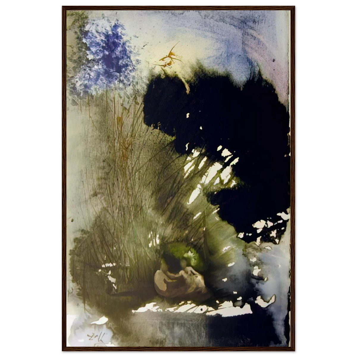 VIR ET MULIER IN PARADISO VOLUPTATIS 1967 Framed Poster | Salvador Dali Framed Prints Wall Art | Salvador Dali Store