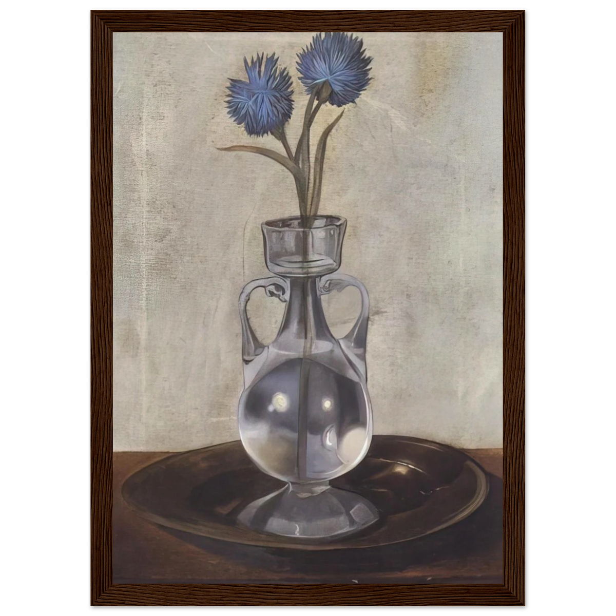 THE VASE OF CORNFLOWERS Framed Poster | Salvador Dali Framed Prints Wall Art | Salvador Dali Store