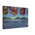 FOUR ARMCHAIRS IN THE SKY Canvas | Salvador Dali Canvas | Salvador Dali Store
