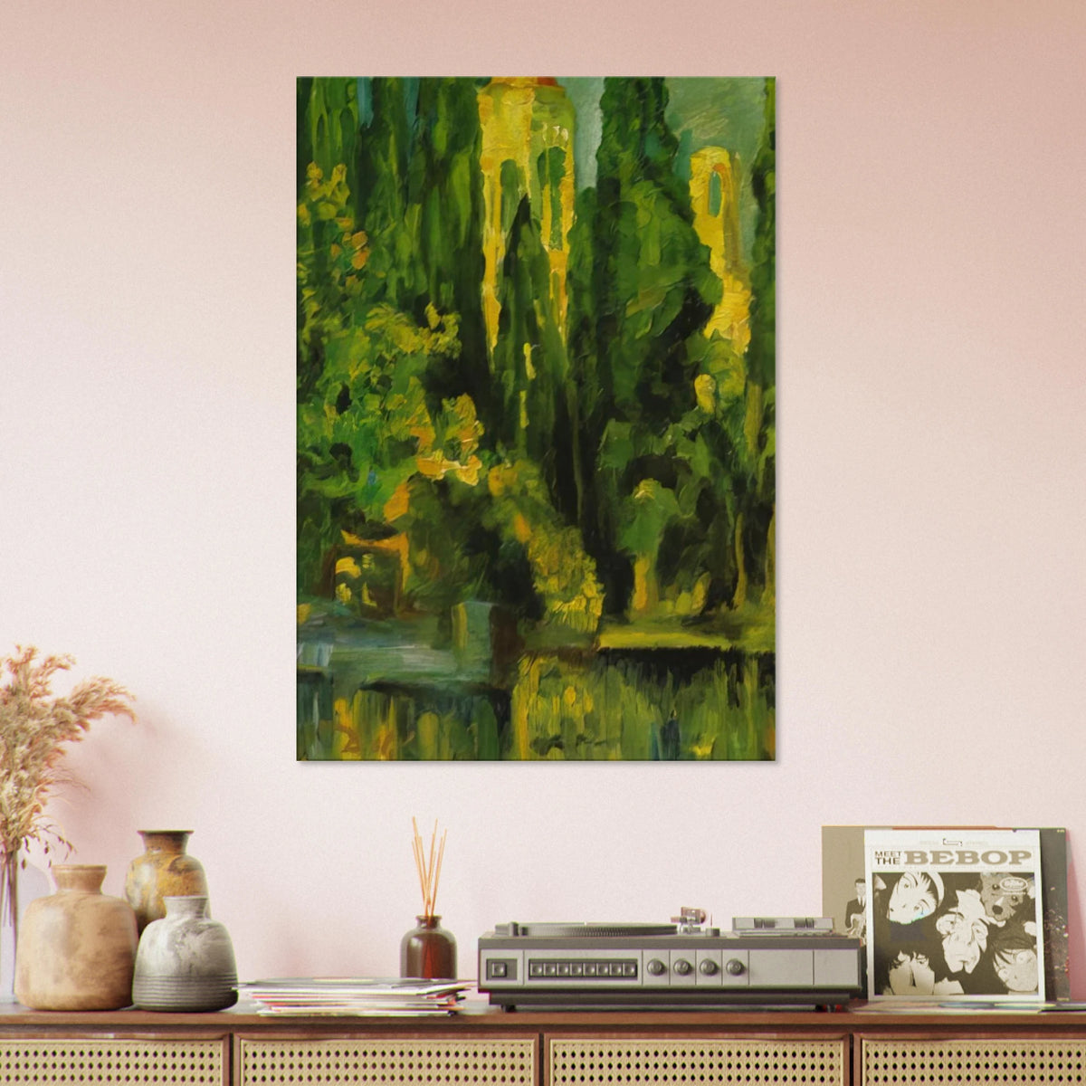 VILABERTRIN CHURCH TOWER 1919 Canvas | Salvador Dali Canvas | Salvador Dali Store