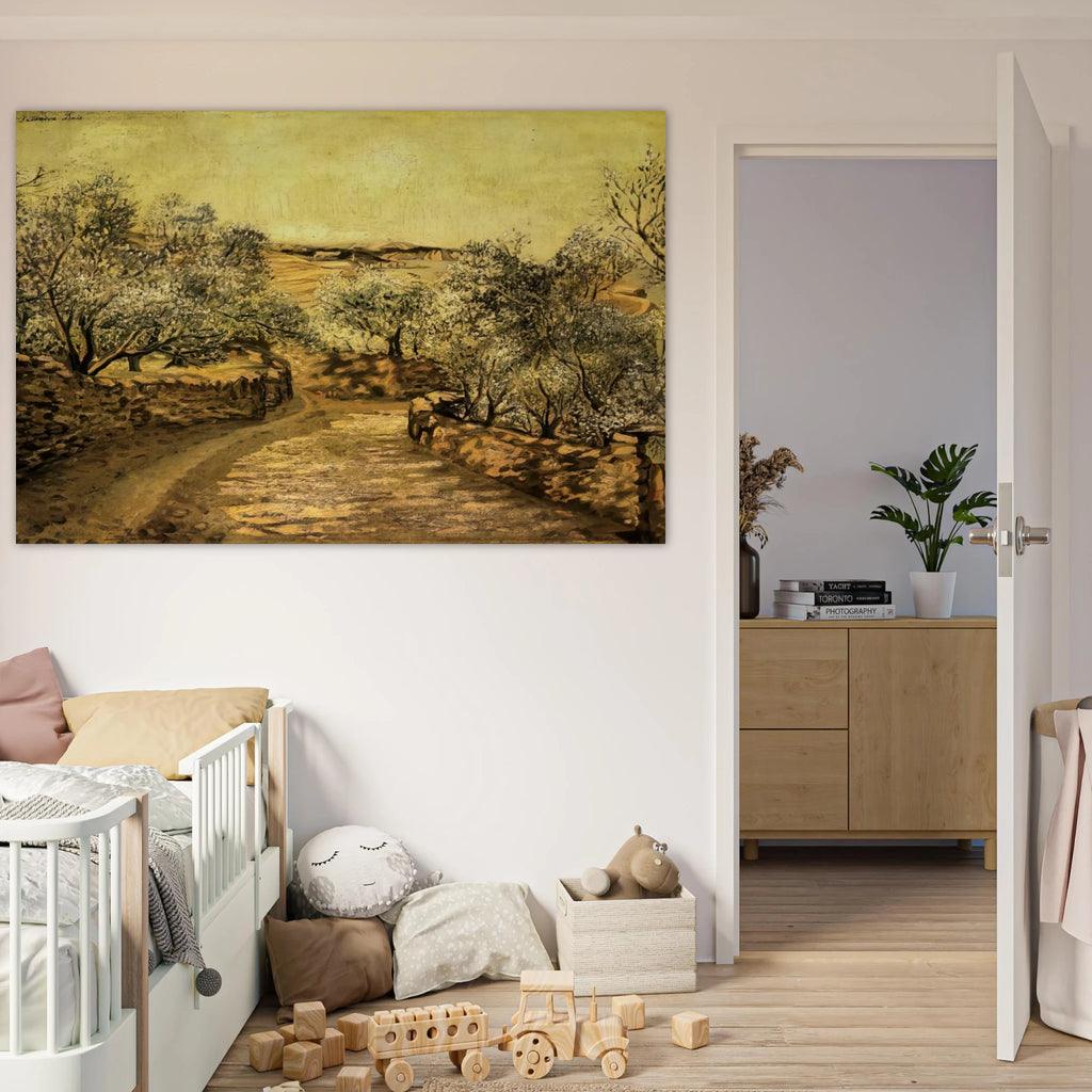 THE LANE TO PORT LLIGAT WITH VIEW OF CAP CREUS Poster | Salvador Dali Poster | Salvador Dali Store