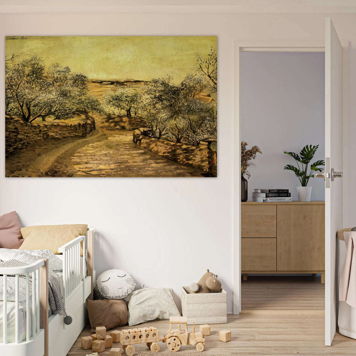 THE LANE TO PORT LLIGAT WITH VIEW OF CAP CREUS Poster | Salvador Dali Poster | Salvador Dali Store